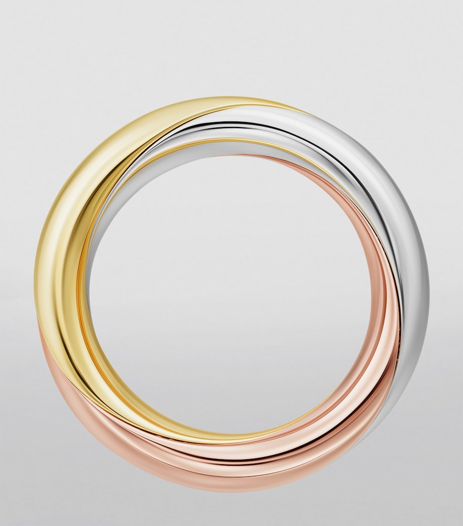 Medium White, Yellow, Rose Gold and Diamond Trinity One Ring MIXED GOLD Image 3