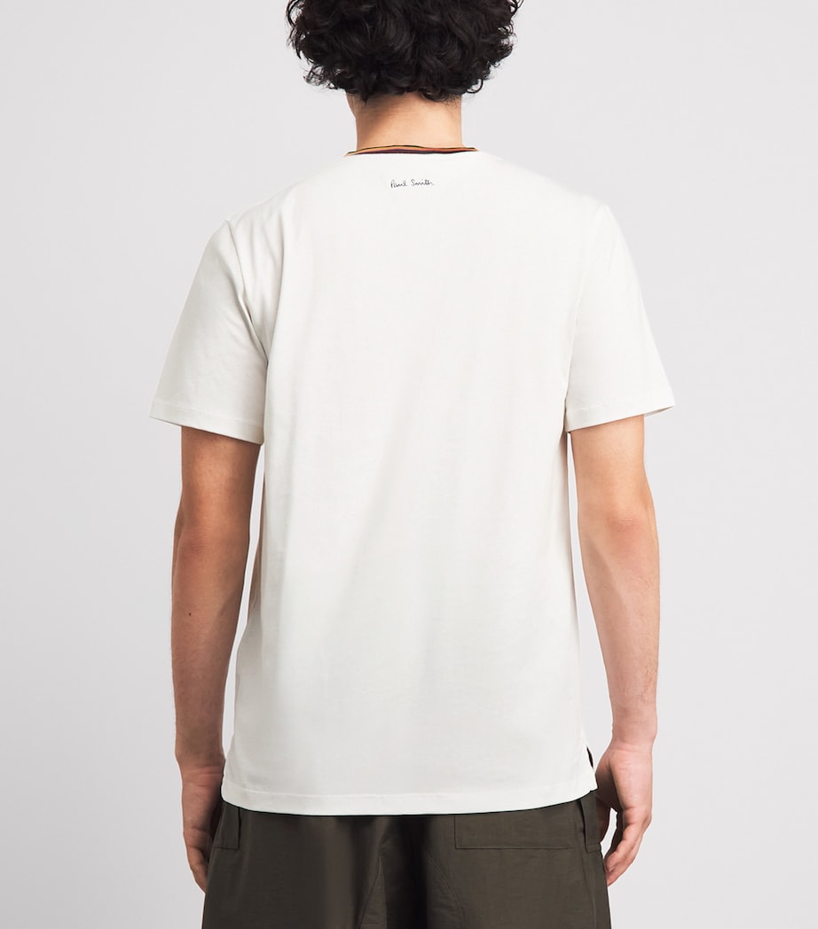 Paul Smith Mens Cotton Artistic Trim T-Shirt Image 5