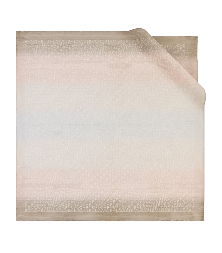 Silk Logomania Scarf PINK Image 1