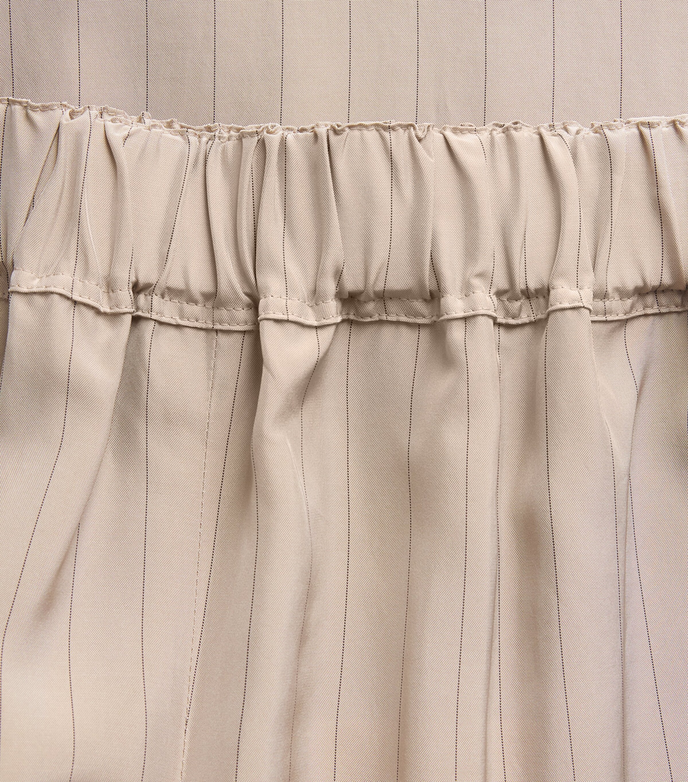 Liberowe Womens Pinstripe Palazzo Trousers Beige Pinstripe Image 6