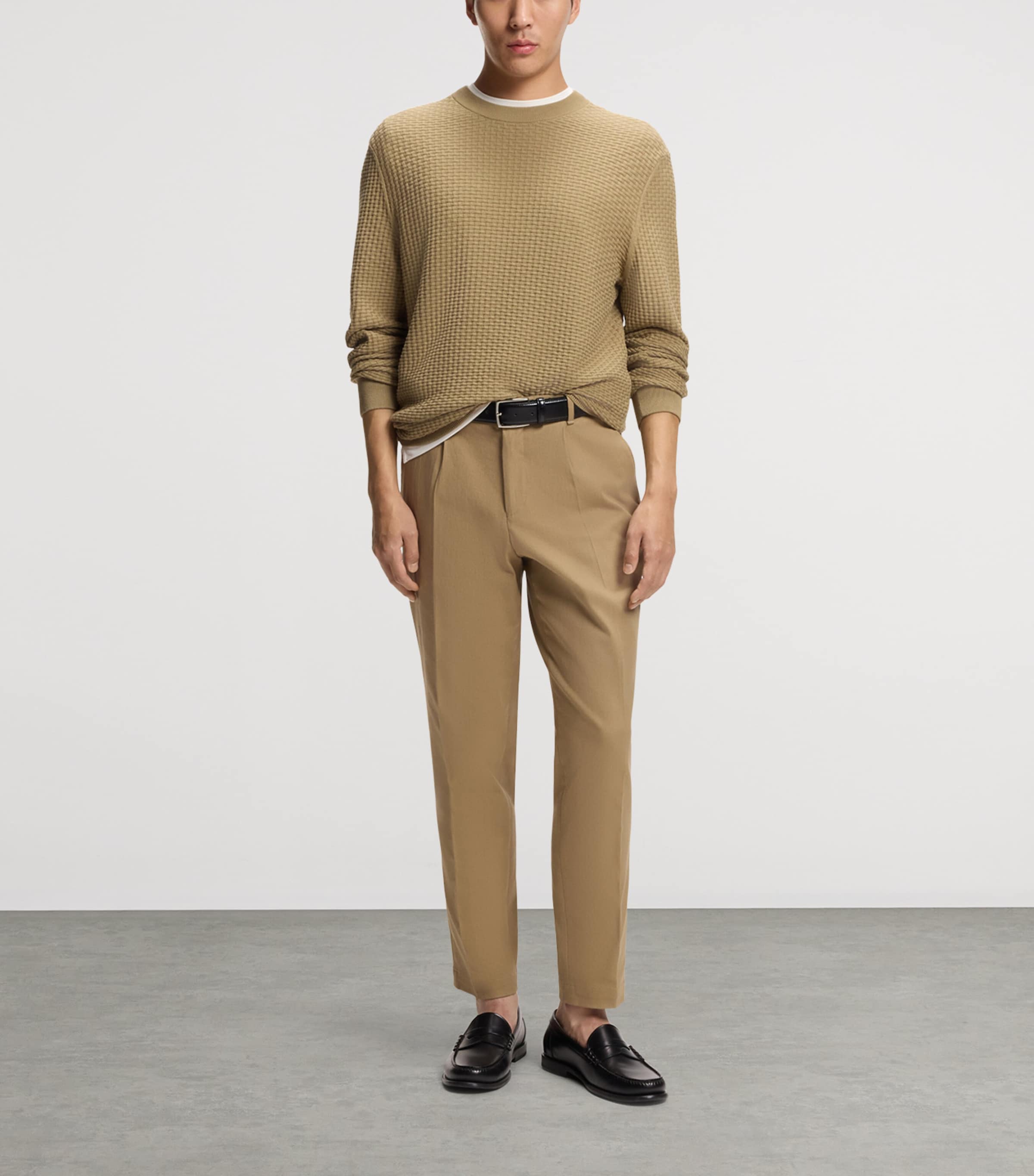 Cotton Textured Sweater 252 Image 4