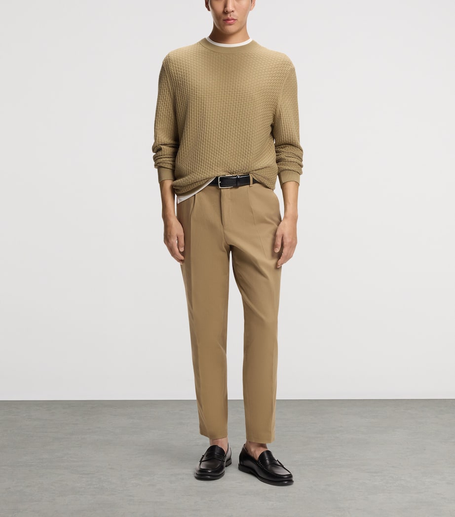 Cotton Textured Sweater 252 Image 4