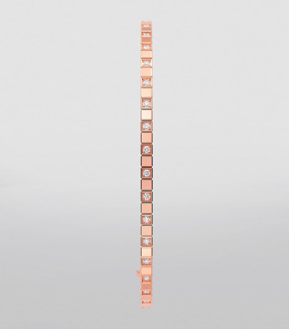 Rose Gold and Diamand Ice Cube Bangle 18K ROSE GOLD Image 3