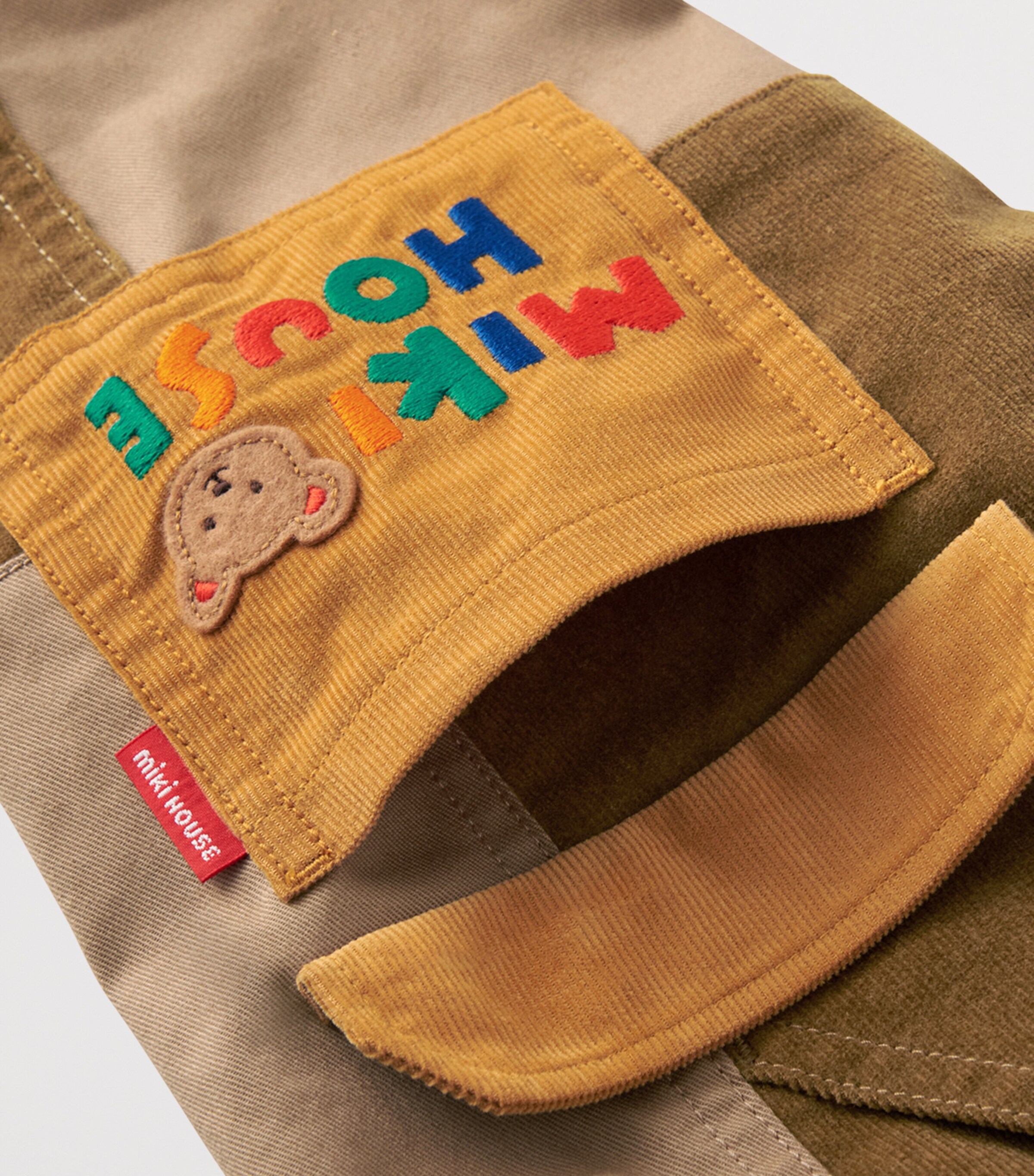 Cotton-Blend Patchwork Embroidered Trousers (2-5 Years) 9 Image 7