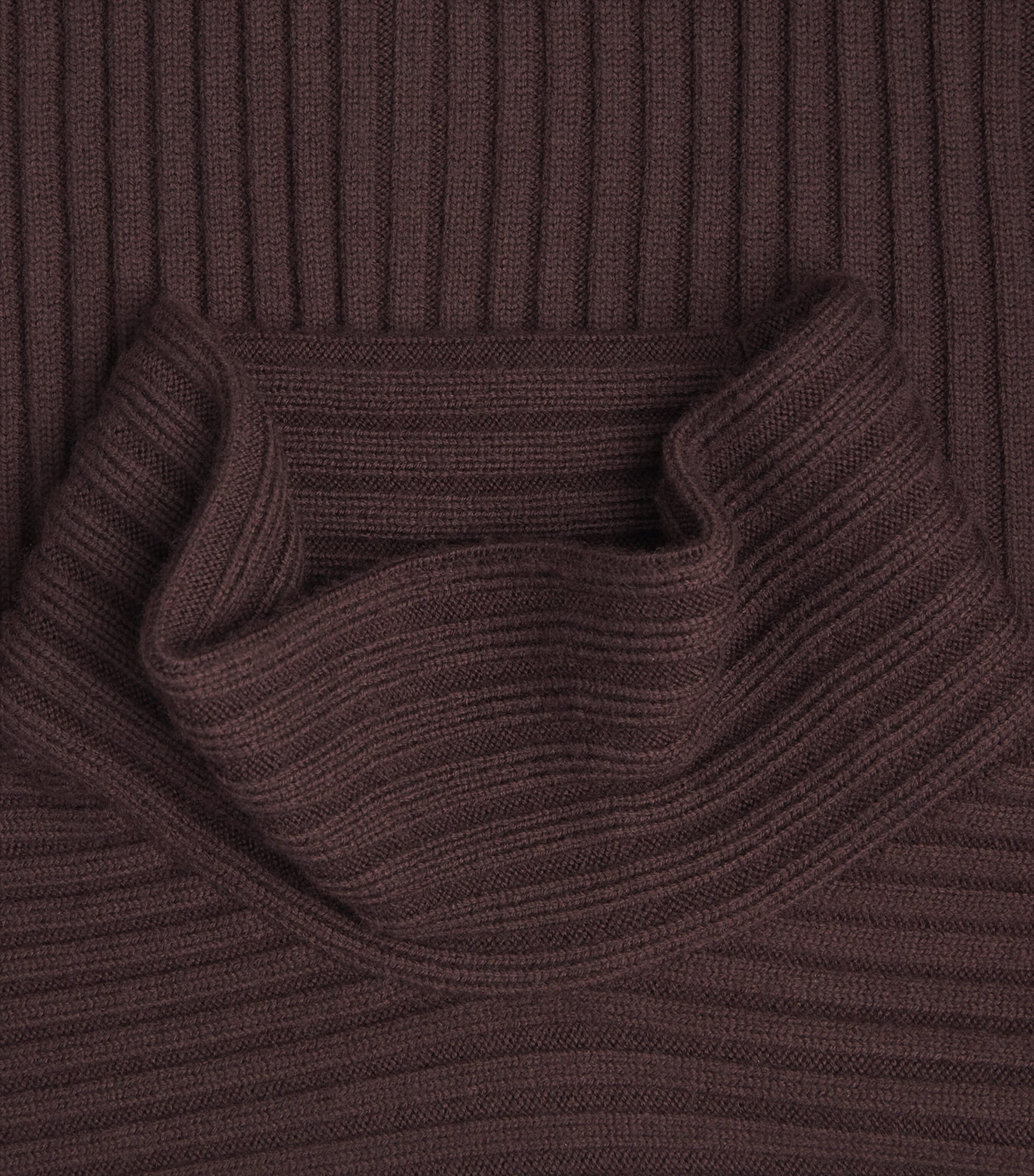 Merino Wool Rollneck Sweater HFR-DEEP PLUM Image 5