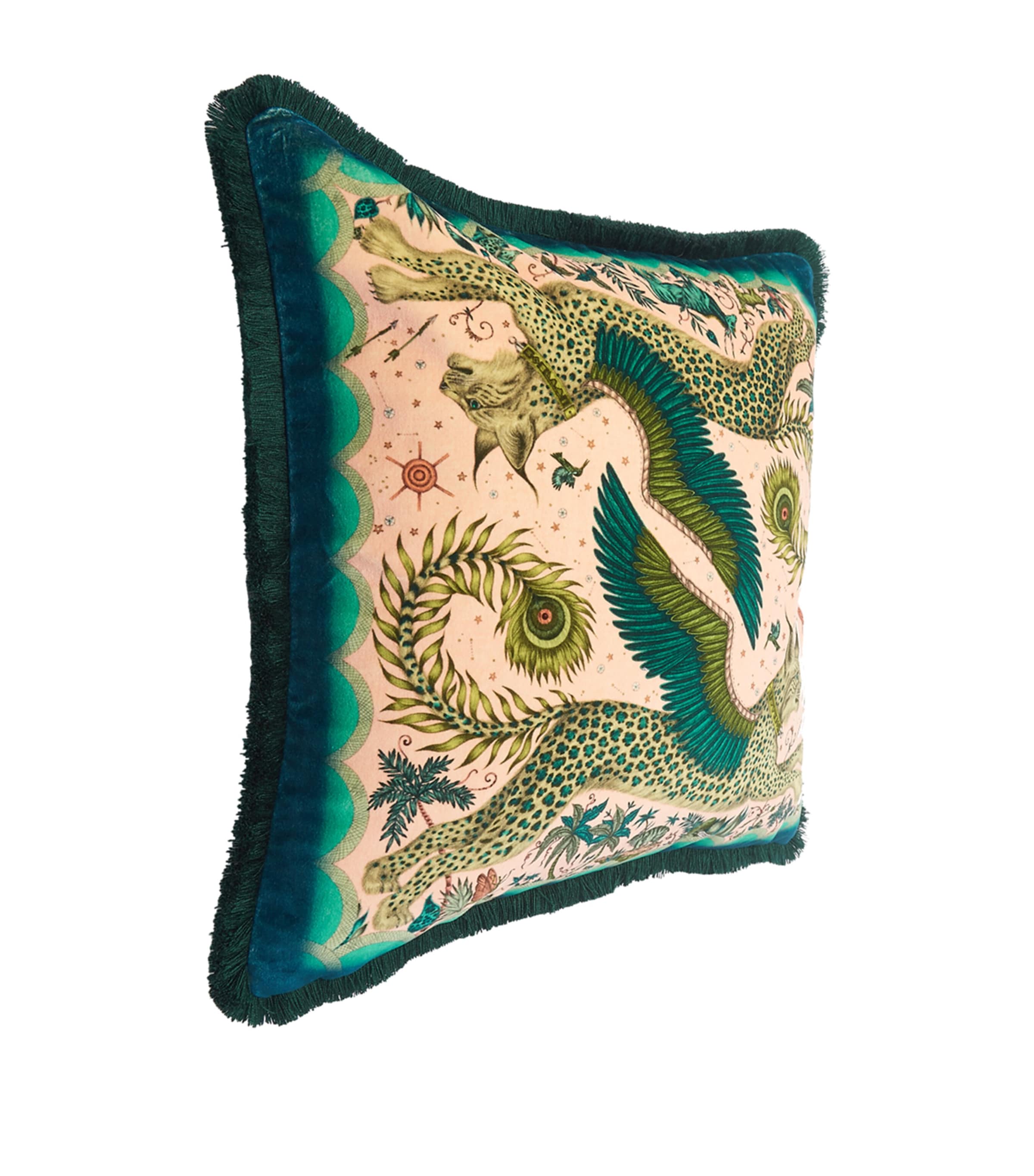 Emma J Shipley Velvet Lynx Cushion (46cm x 46cm)