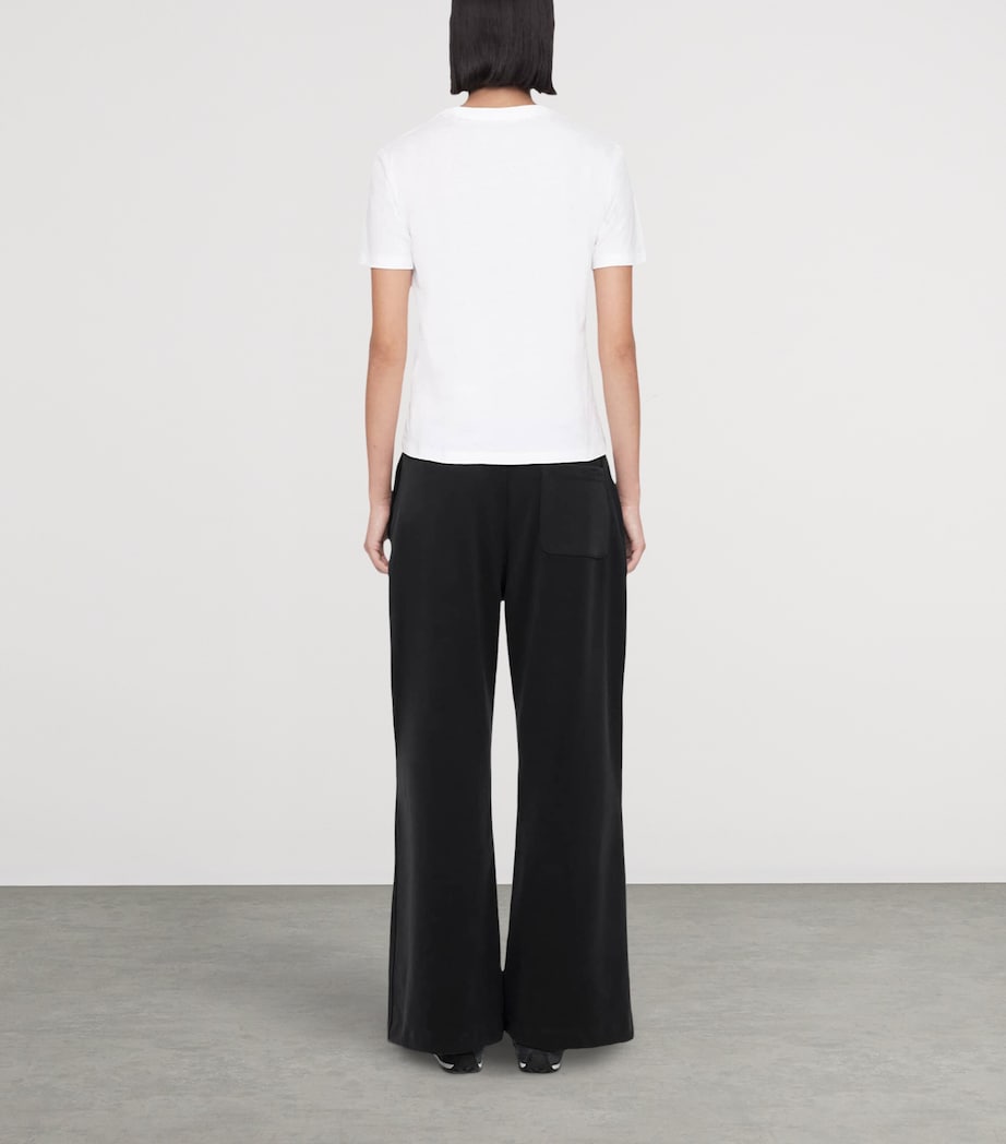 AllSaints Womens Modal-Blend Elodie Wide-Leg Trousers Black Image 7