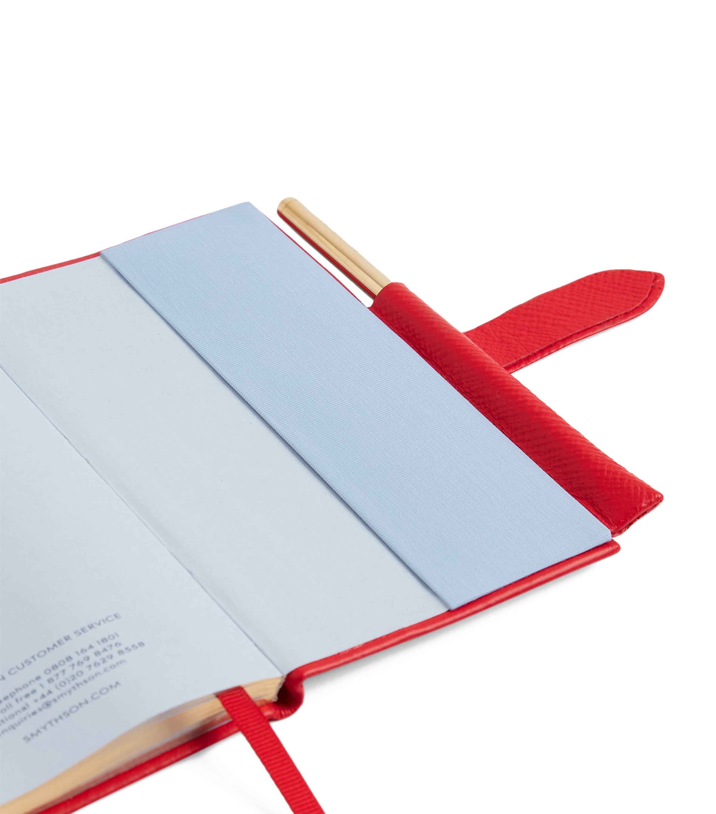 Panama Leather 2026 Diary with Pencil SCARLET RED Image 4