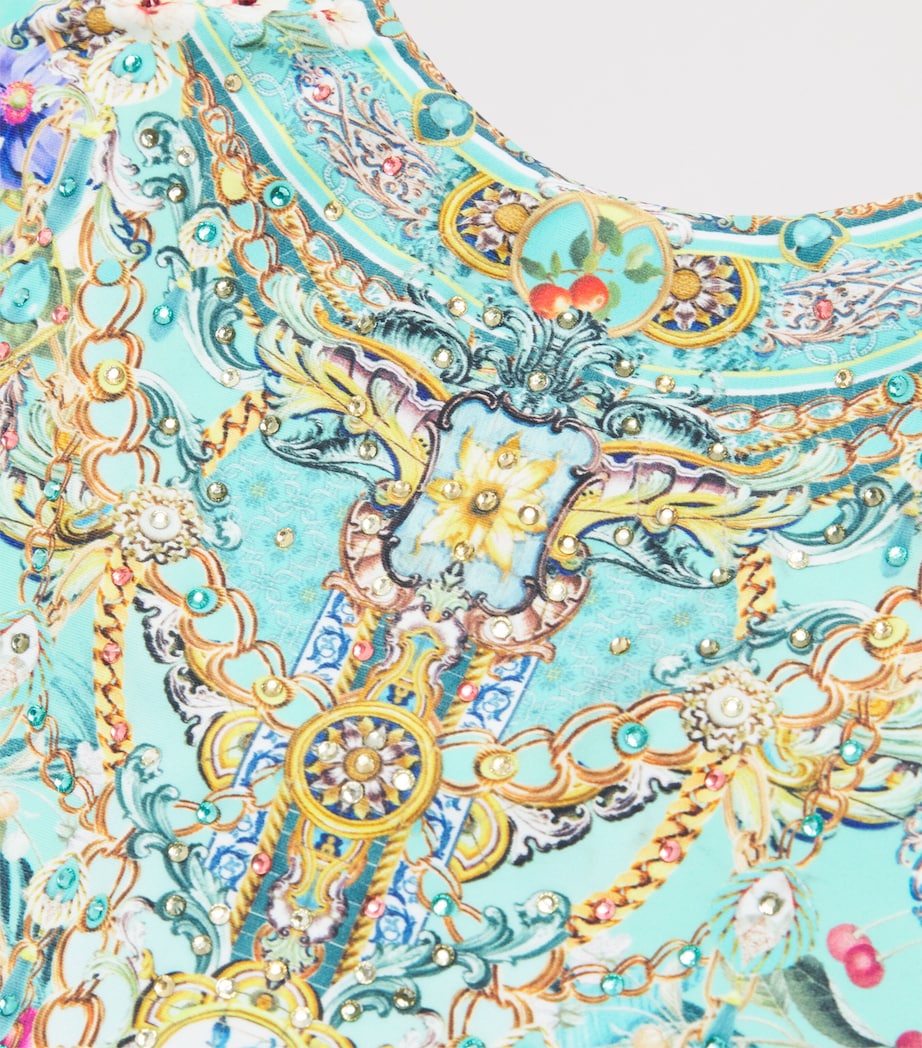 Tie-Shoulder Floral Swimsuit (12-14 Years) GARDQUEL Image 3