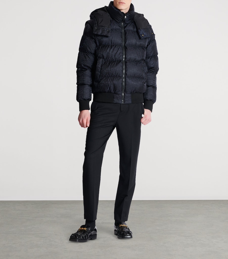 Monogram Hooded Puffer Jacket EAP NOIR/NOIR Image 4