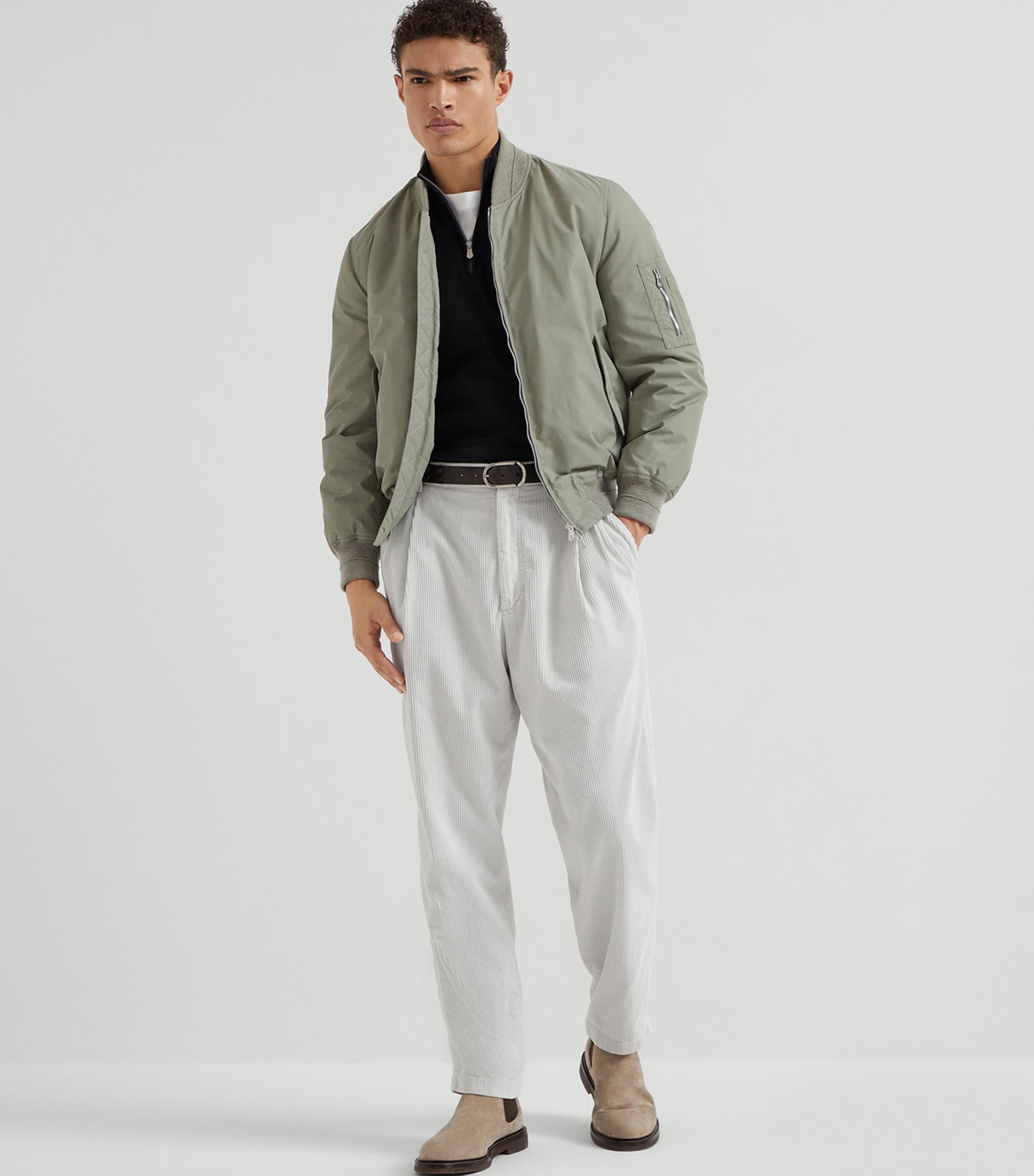 Cashmere Quarter-Zip Sweater CH101 Image 4