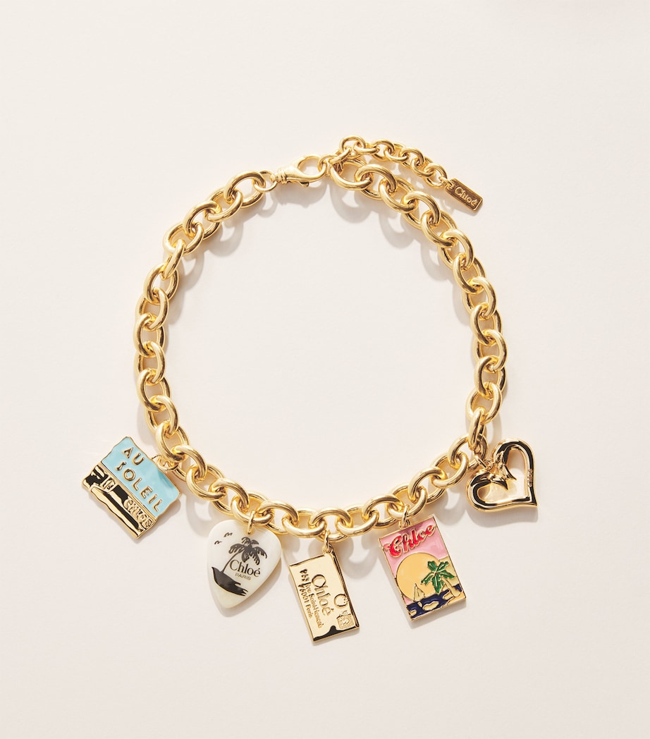 Chloé Chloé Postcards Chain Necklace Gold Image 1
