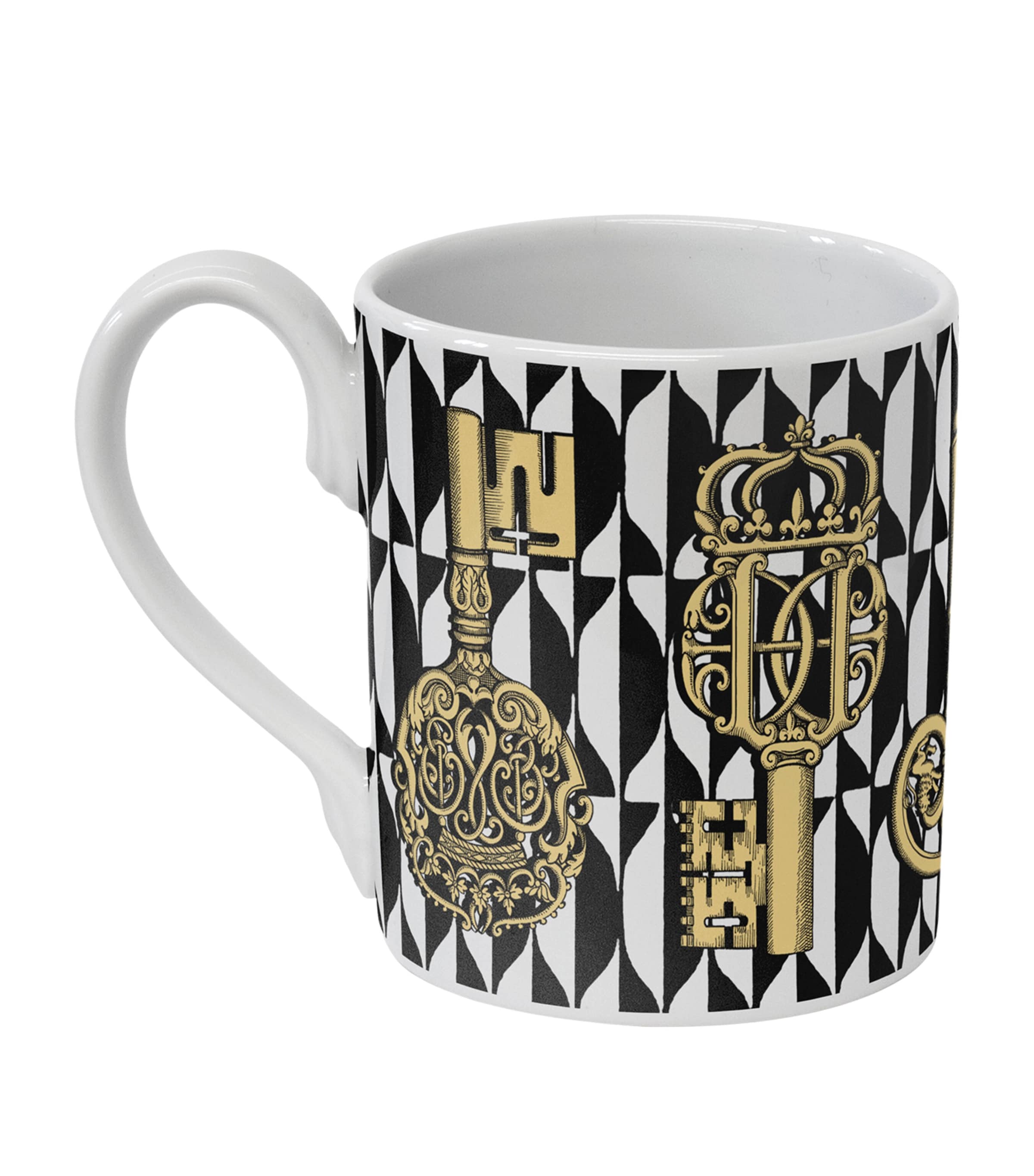 FORNASETTI CHIAVI AND LOSANGHE MUG