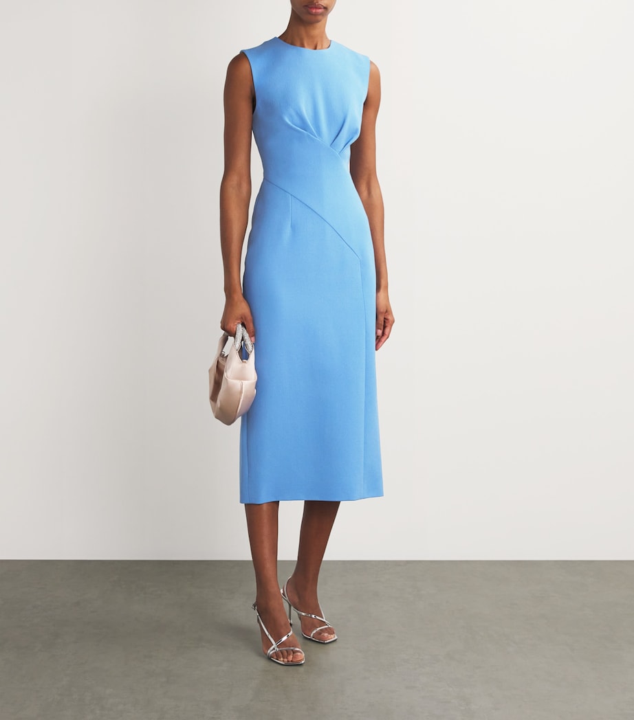 Wool Mila Midi Dress CORNFLOWER Image 2