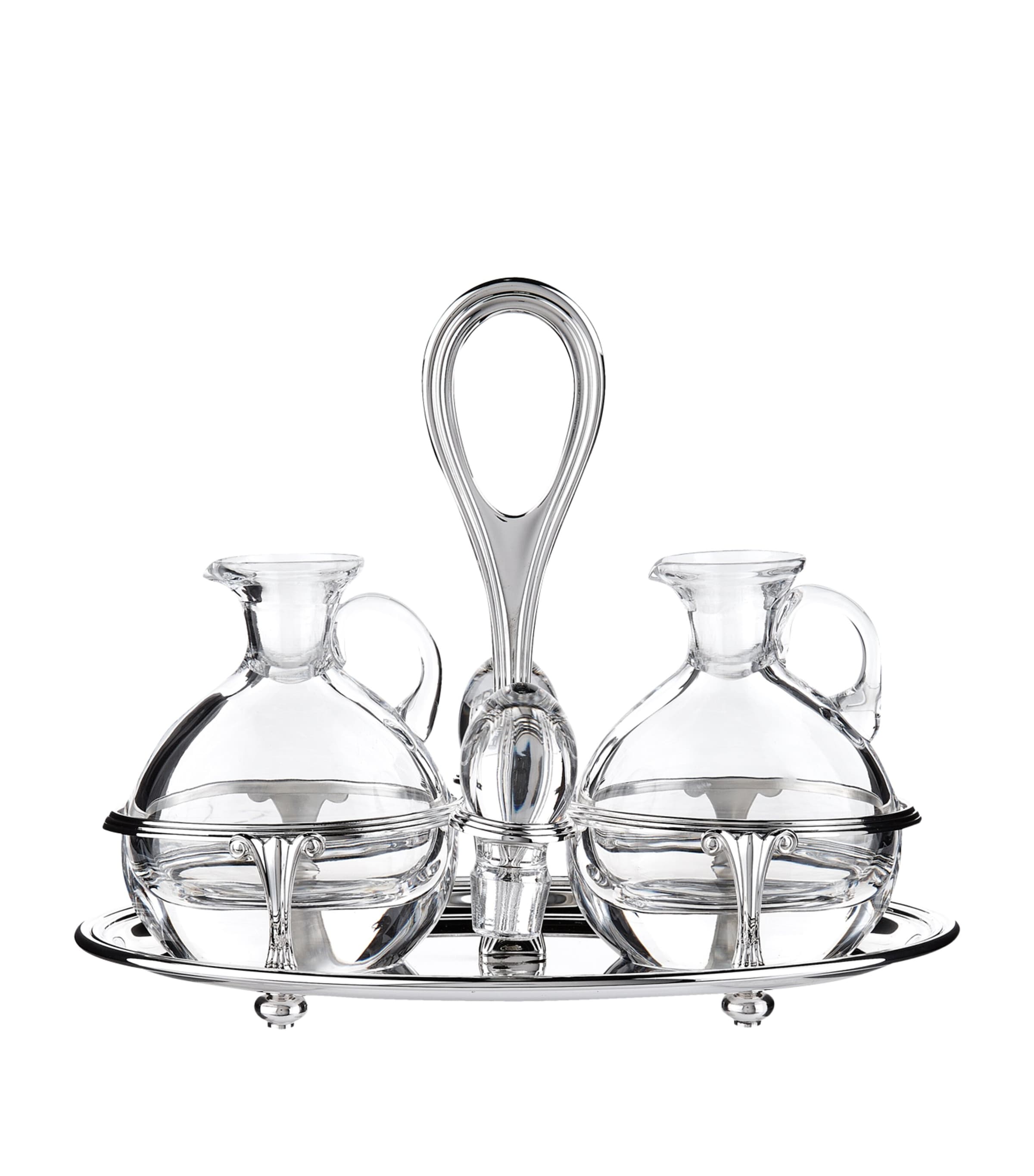 Greggio Georgian Silverplated Oval Cruet