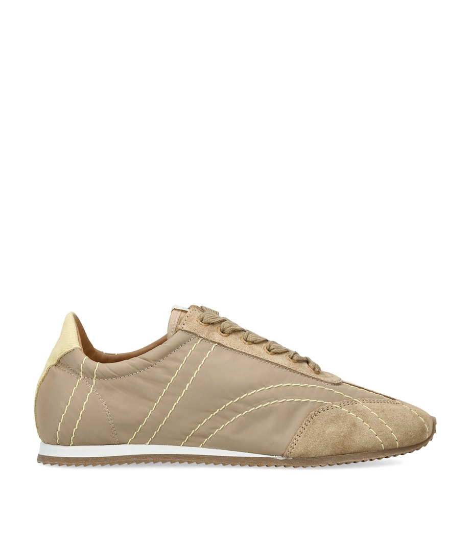 Toteme Suede Flex Sneakers Beige Image 1