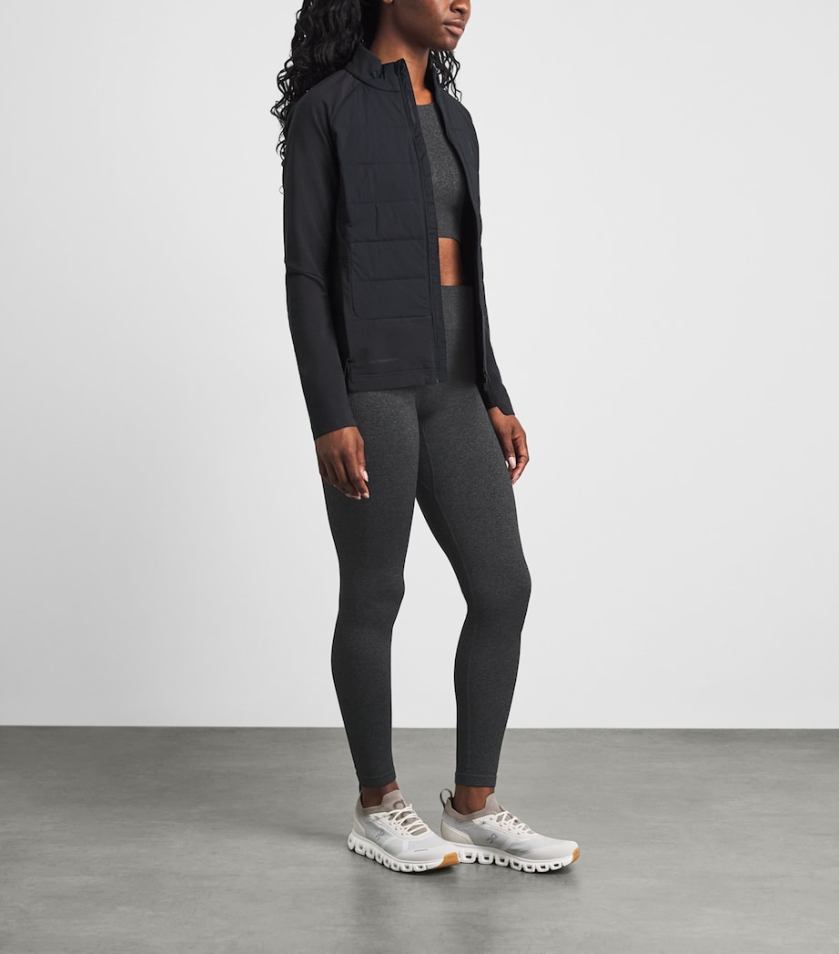 On Womens Knitted Studio Leggings Ember Heather Image 2