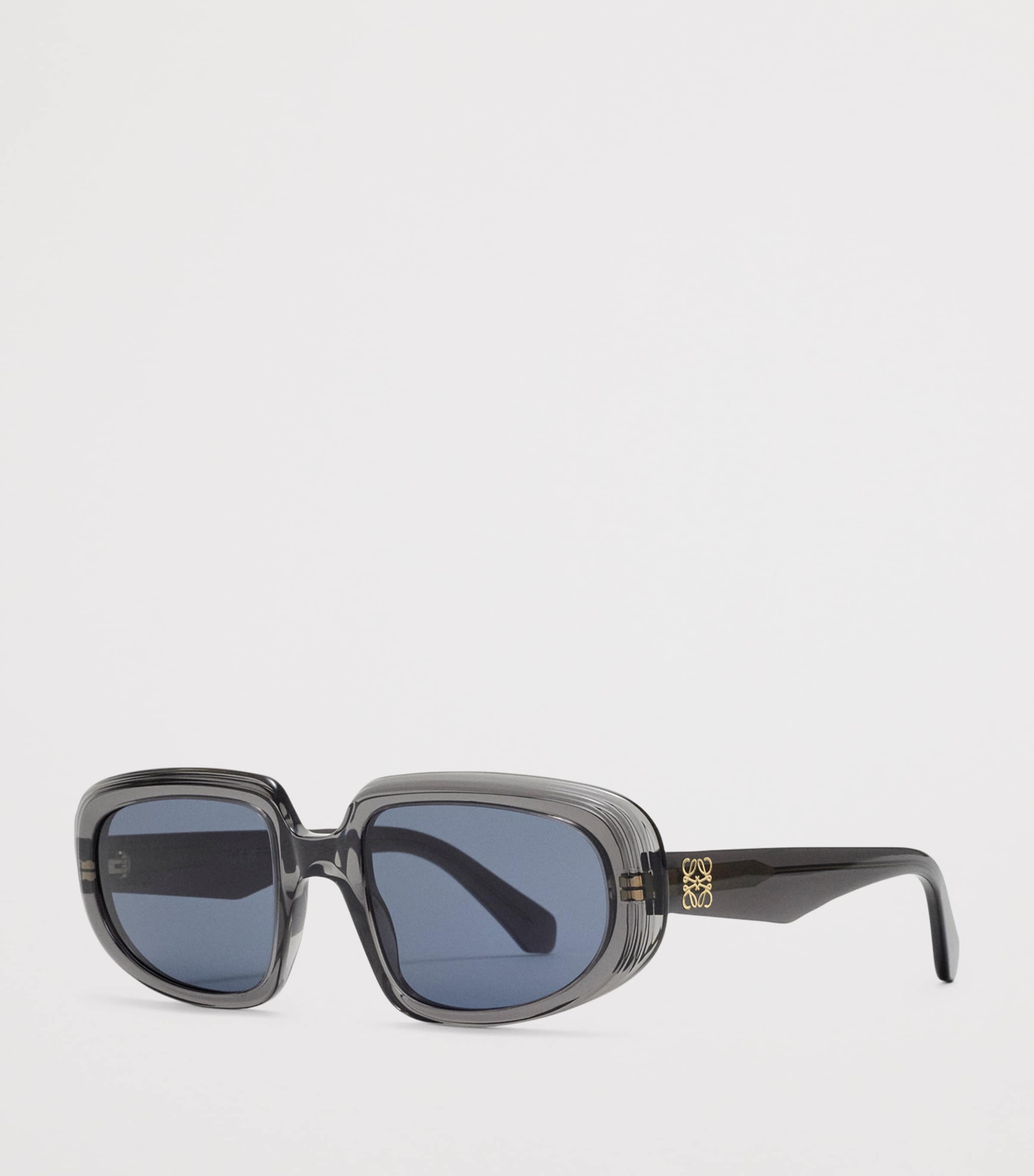 LOEWE Rectangular Steps Sunglasses Transparent Asphalt Image 2