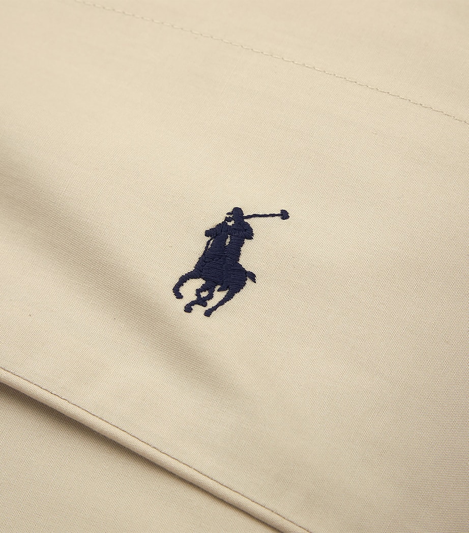 Ralph Lauren Home Cotton Player Super King Flat Sheet (270cm x 280cm) Paleoak Image 3