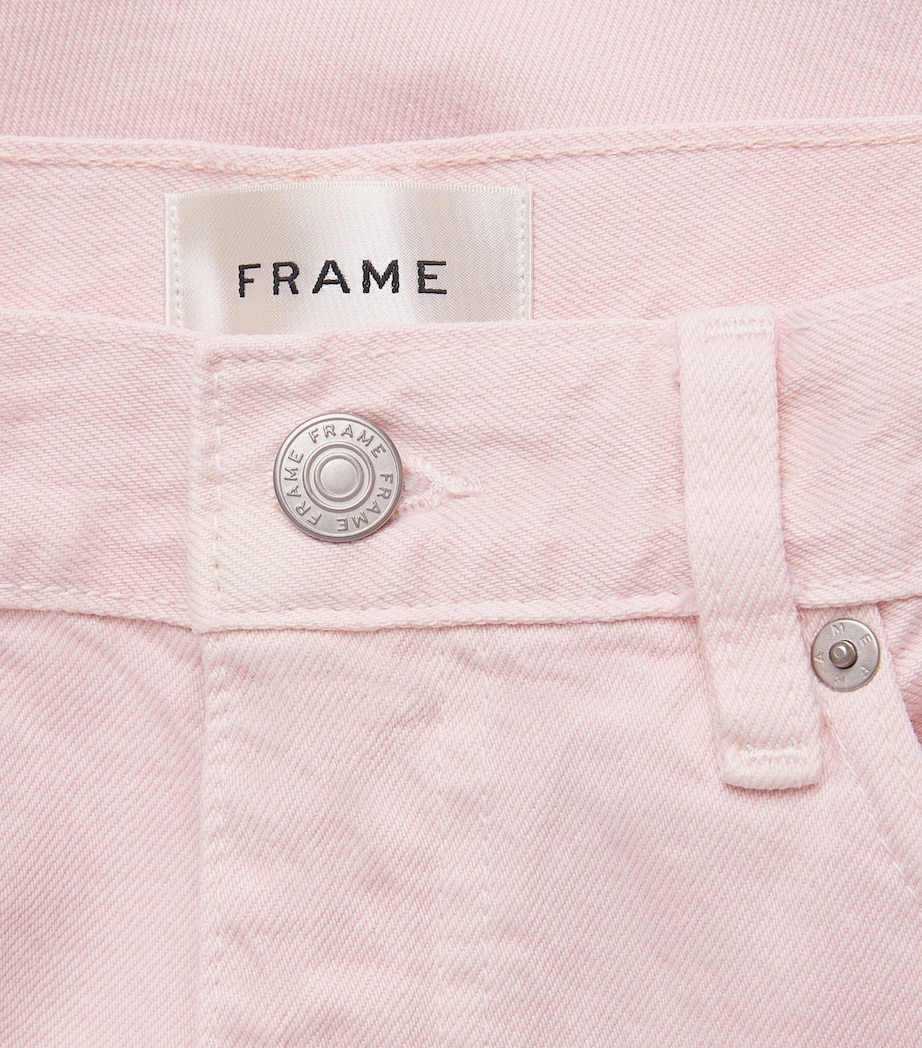 FRAME Womens The Bubble Barrel Jeans Taffy Image 6