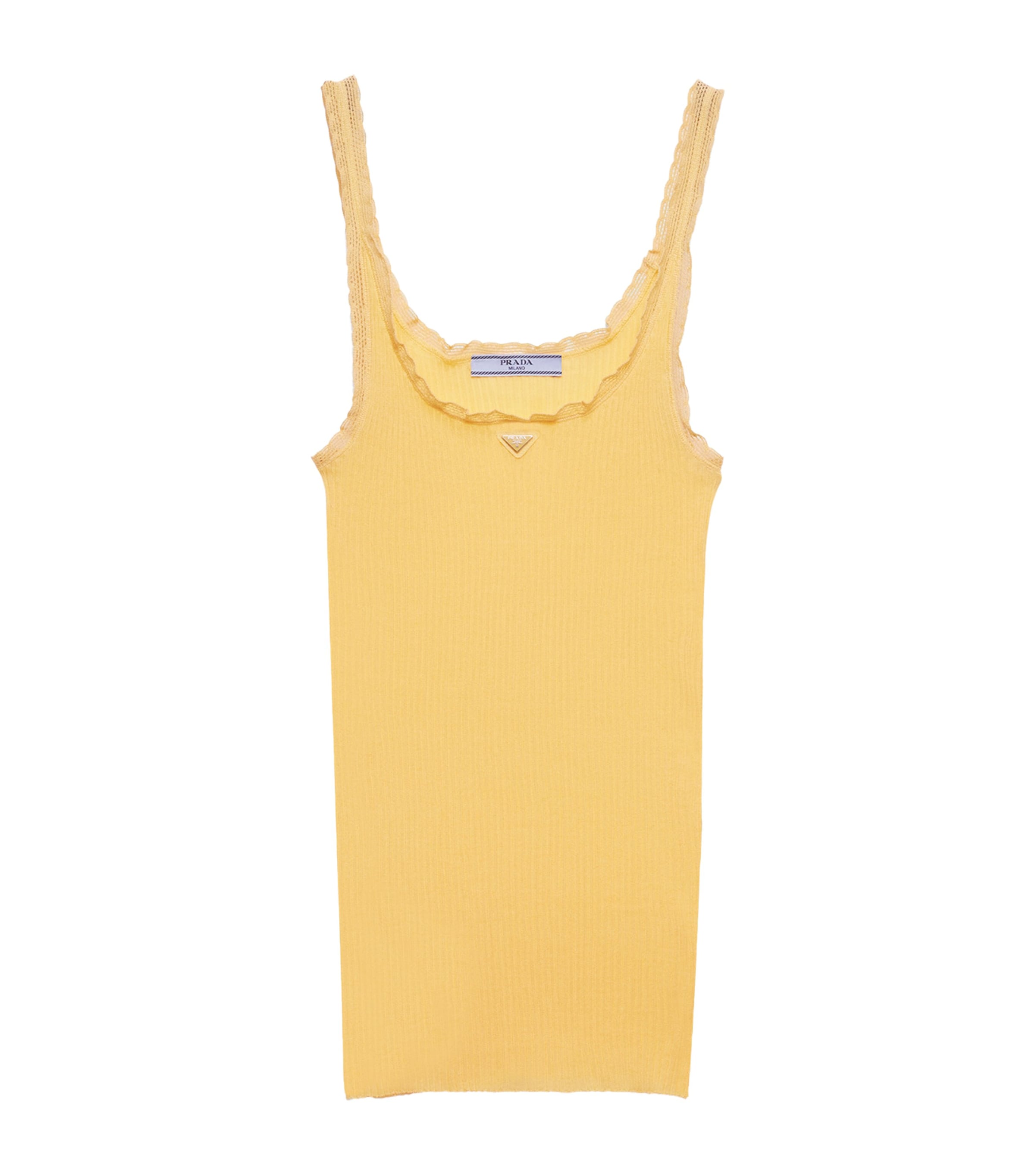 Prada Cotton Ribbed Tank Top