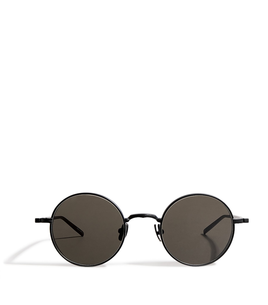 Round Sunglasses MATTE BLACK SILVER Image 1