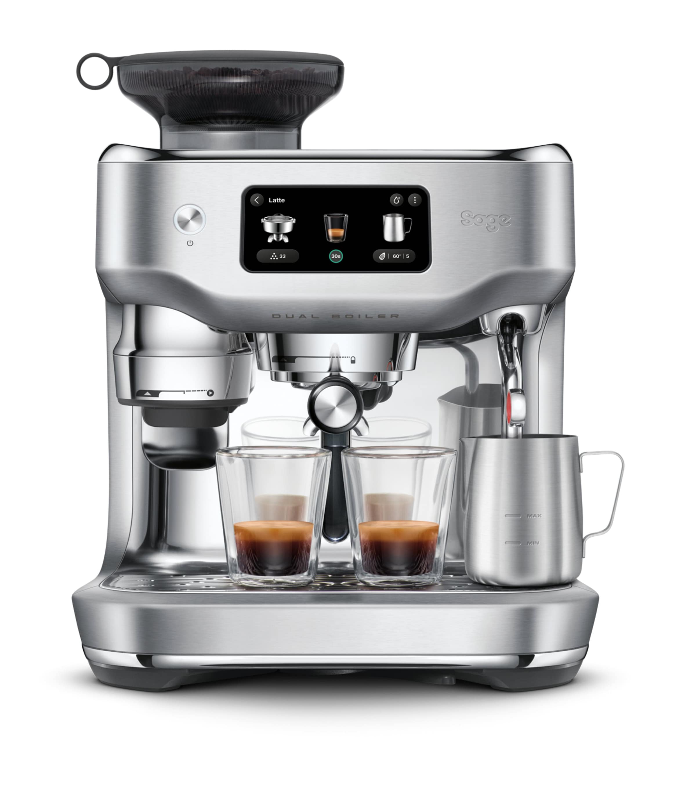 Sage The Oracle Dual Boiler Espresso Machine In Metallic