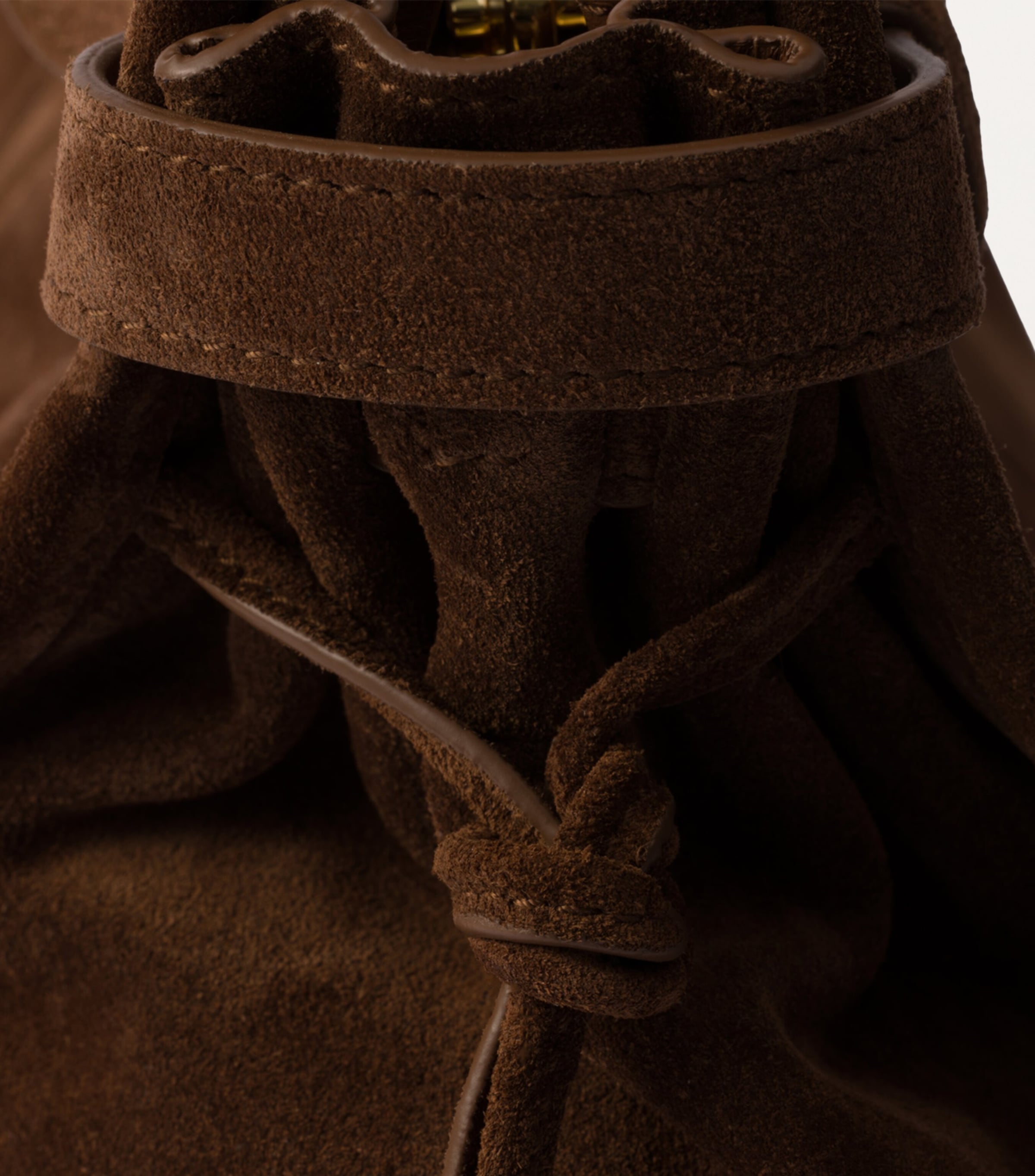 Large Suede Buckled Bonnie Tote Bag F0324 Image 6