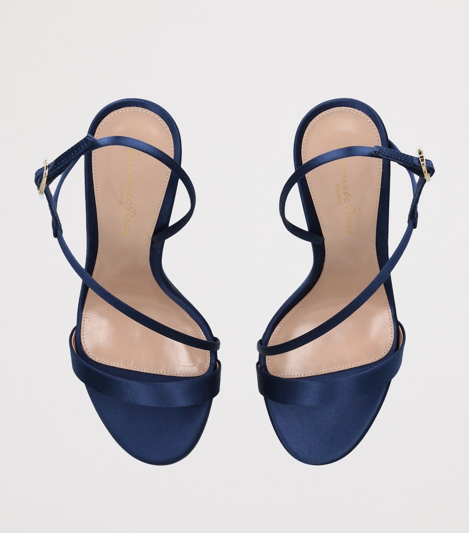 Gianvito Rossi Satin Manhattan Heeled Sandals 95 Denim Image 3