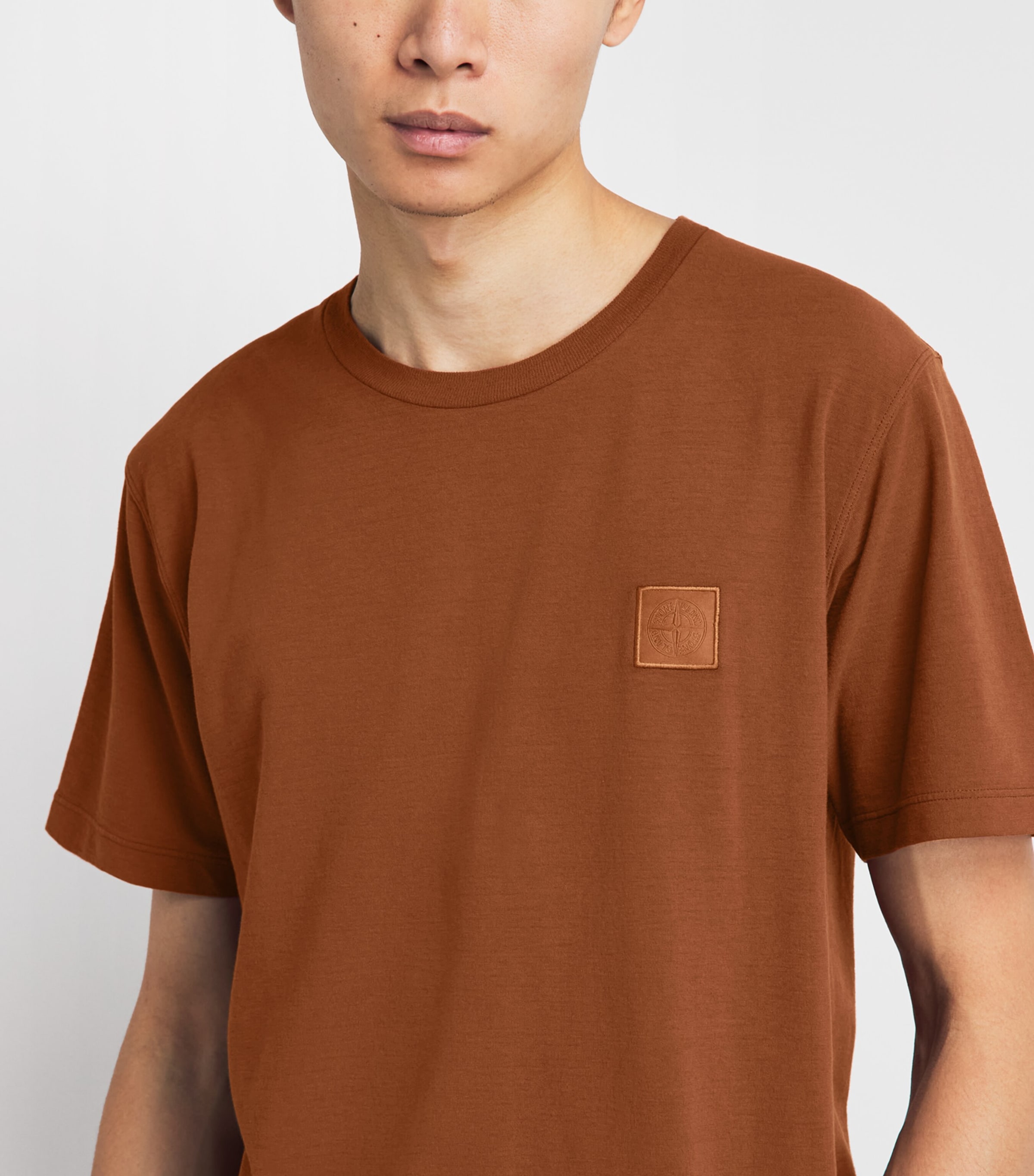 Stone Island Mens GHOST PIECE Logo T-Shirt Image 3