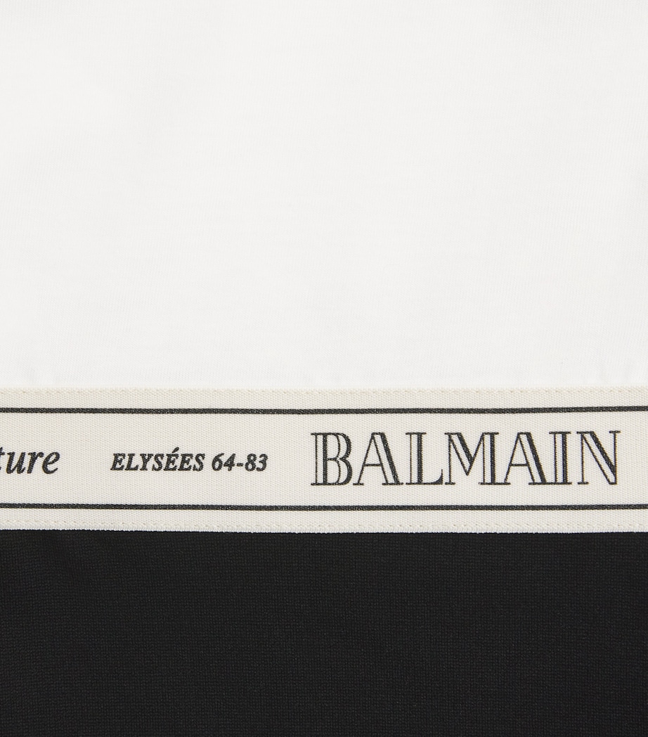 Two-Tone T-Shirt Dress (4-14 Years) 930BCBLACK/WHITE Image 3