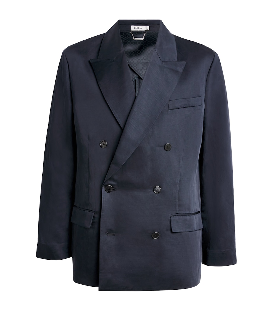 Double-Breasted Blazer BLACK Image 1