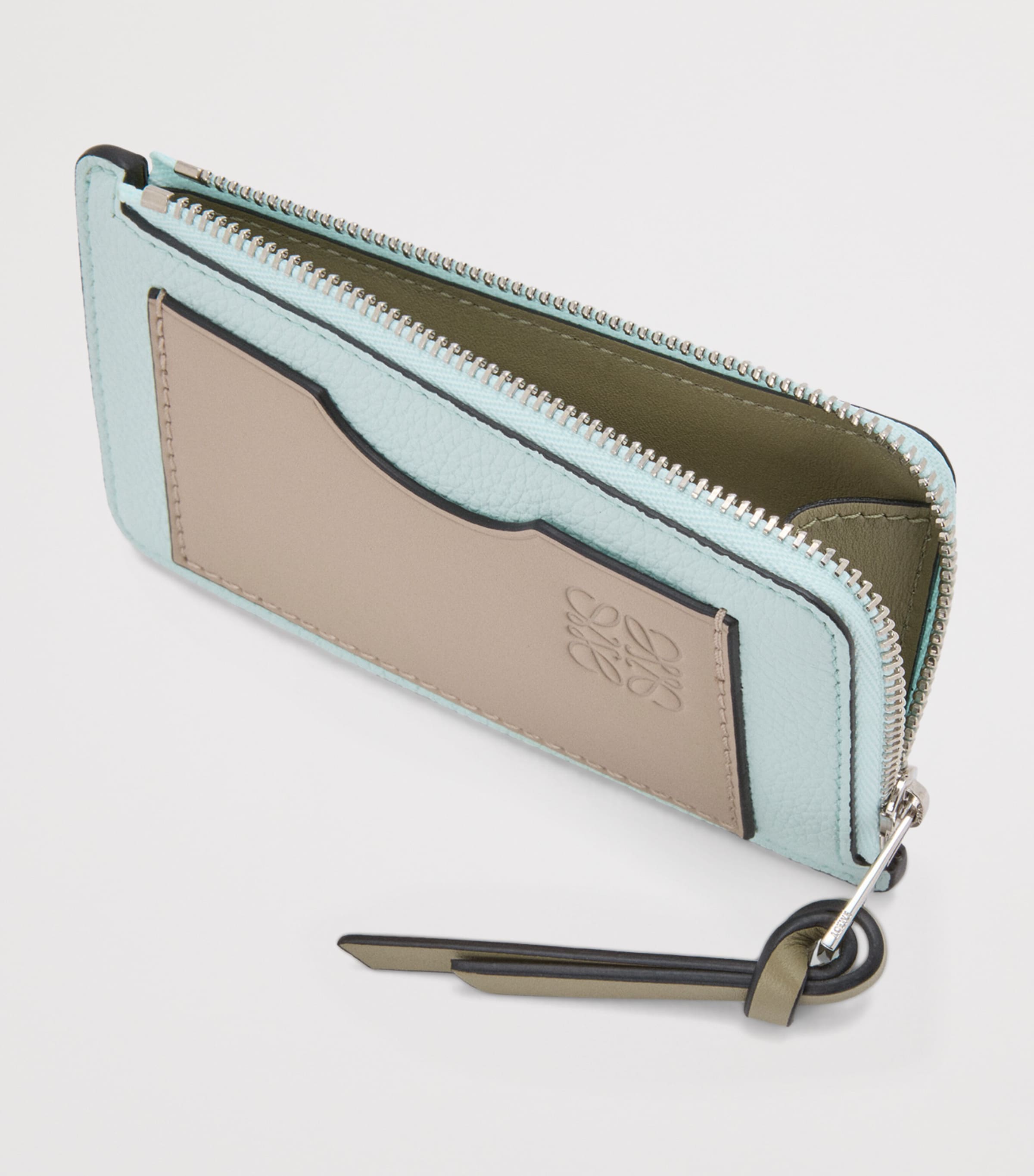 LOEWE Small Calfskin Card Holder Frozen Clay Image 3