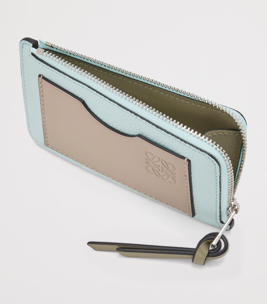 LOEWE Small Calfskin Card Holder Frozen Clay Image 3