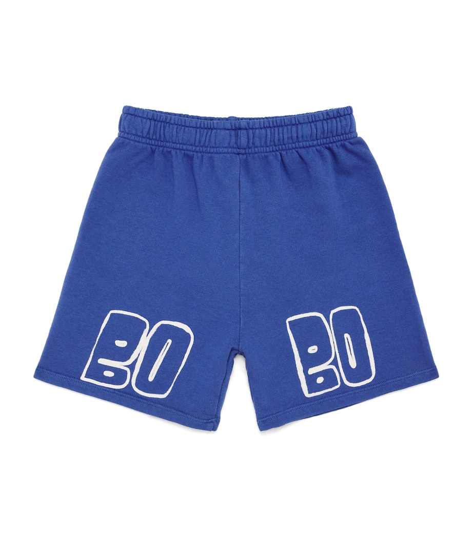 Bobo Choses Cotton Logo Sweatshorts (8-9 Years) Navy Blue Image 1