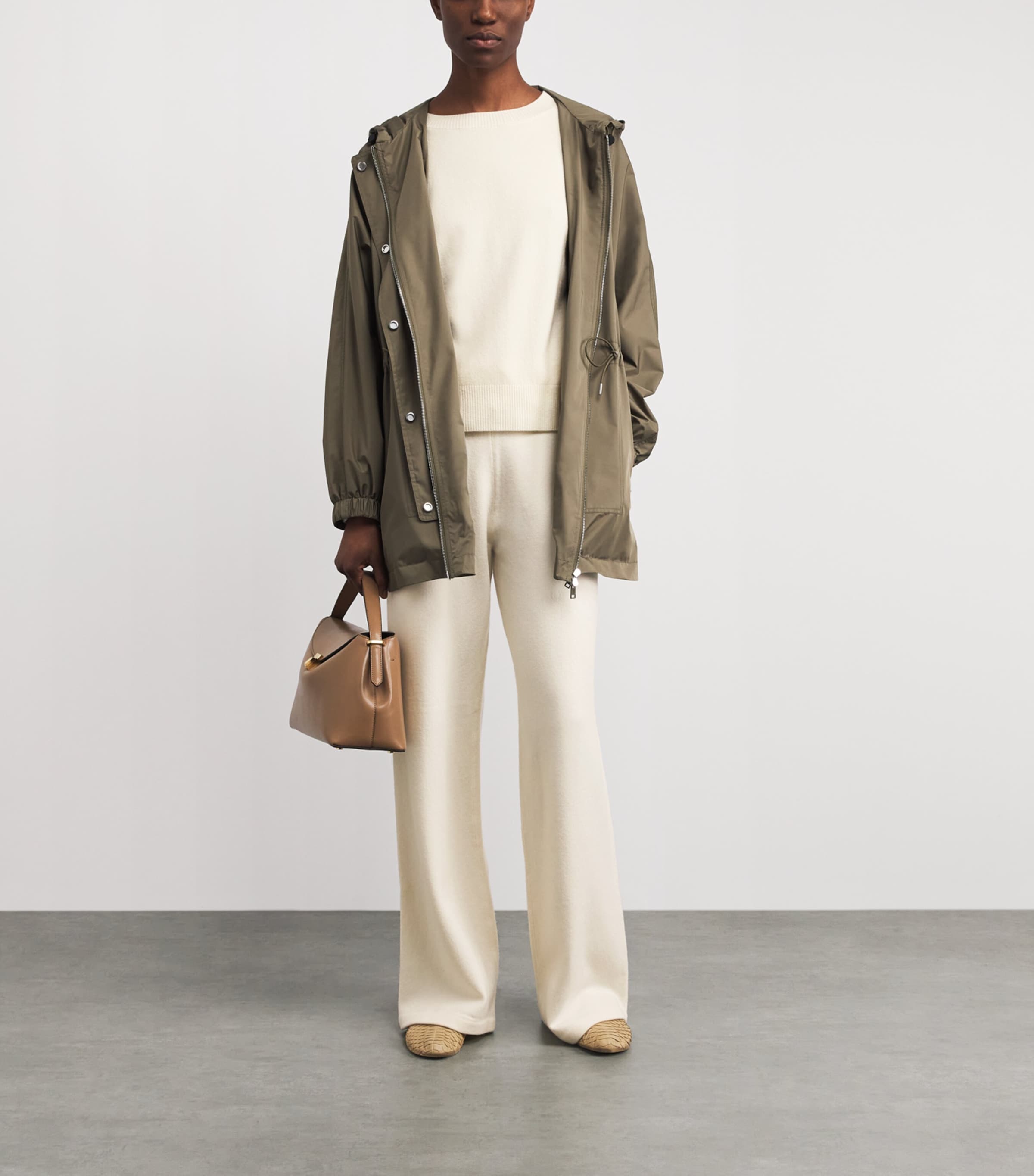 Yves Salomon Womens Wool-Blend Sweater Image 2
