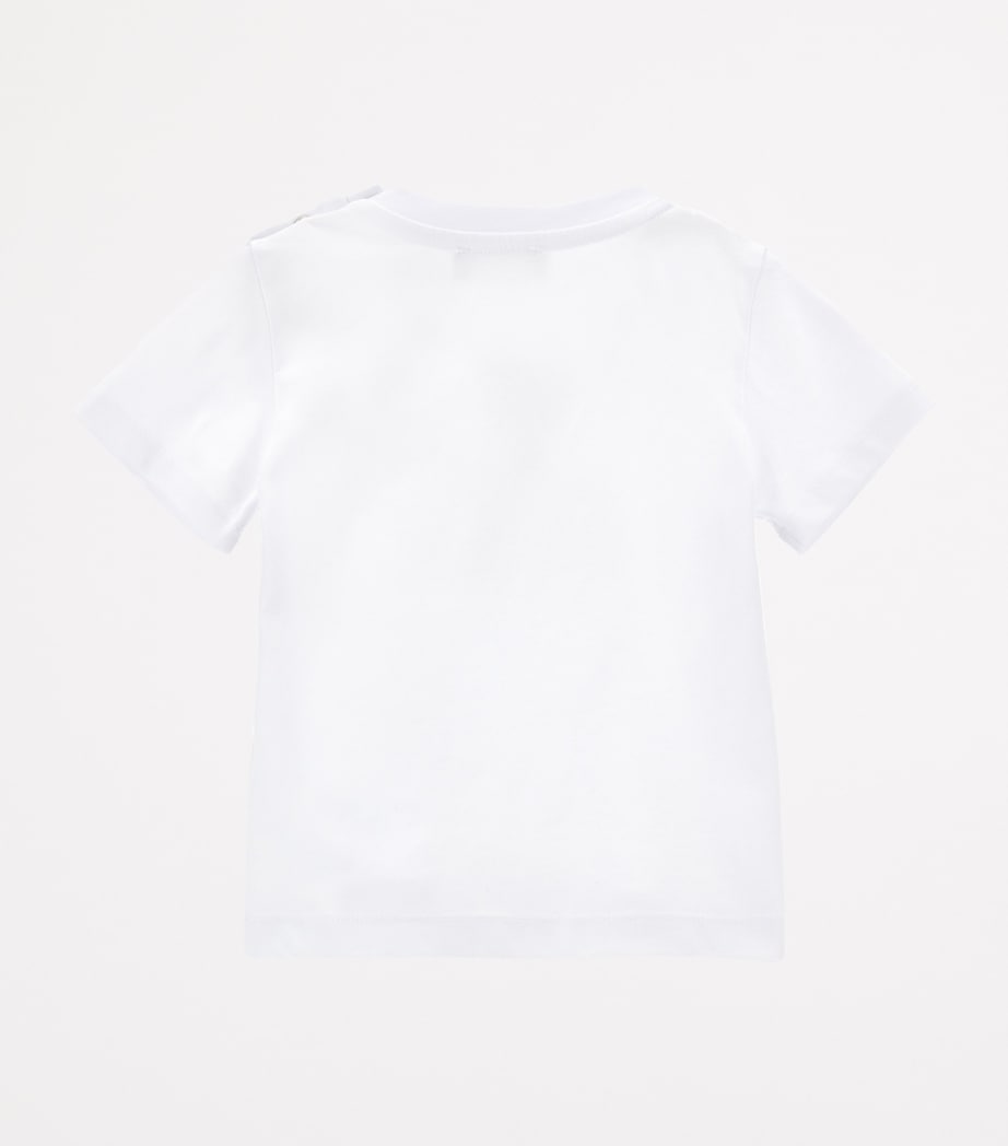 Cotton Printed T-Shirt (3-36 Months) BIANCO Image 2
