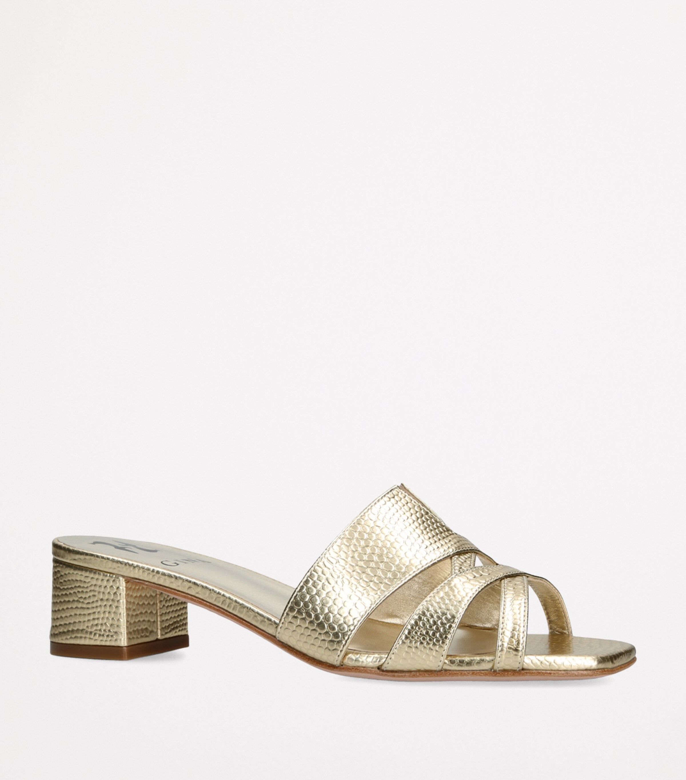 Montreaux Heeled Mules 35 GOLD Image 3