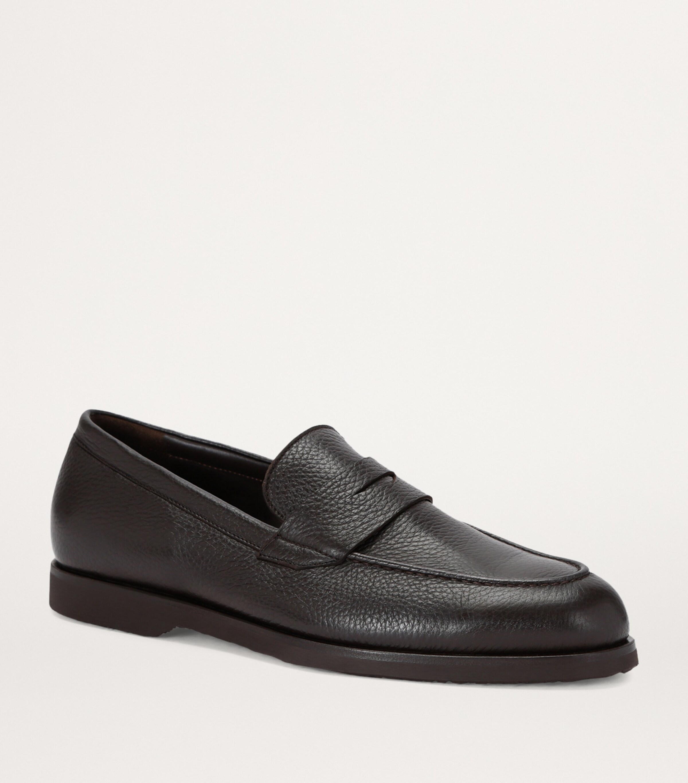 Harrys London Leather Beck Loafers Dark Brown Image 3