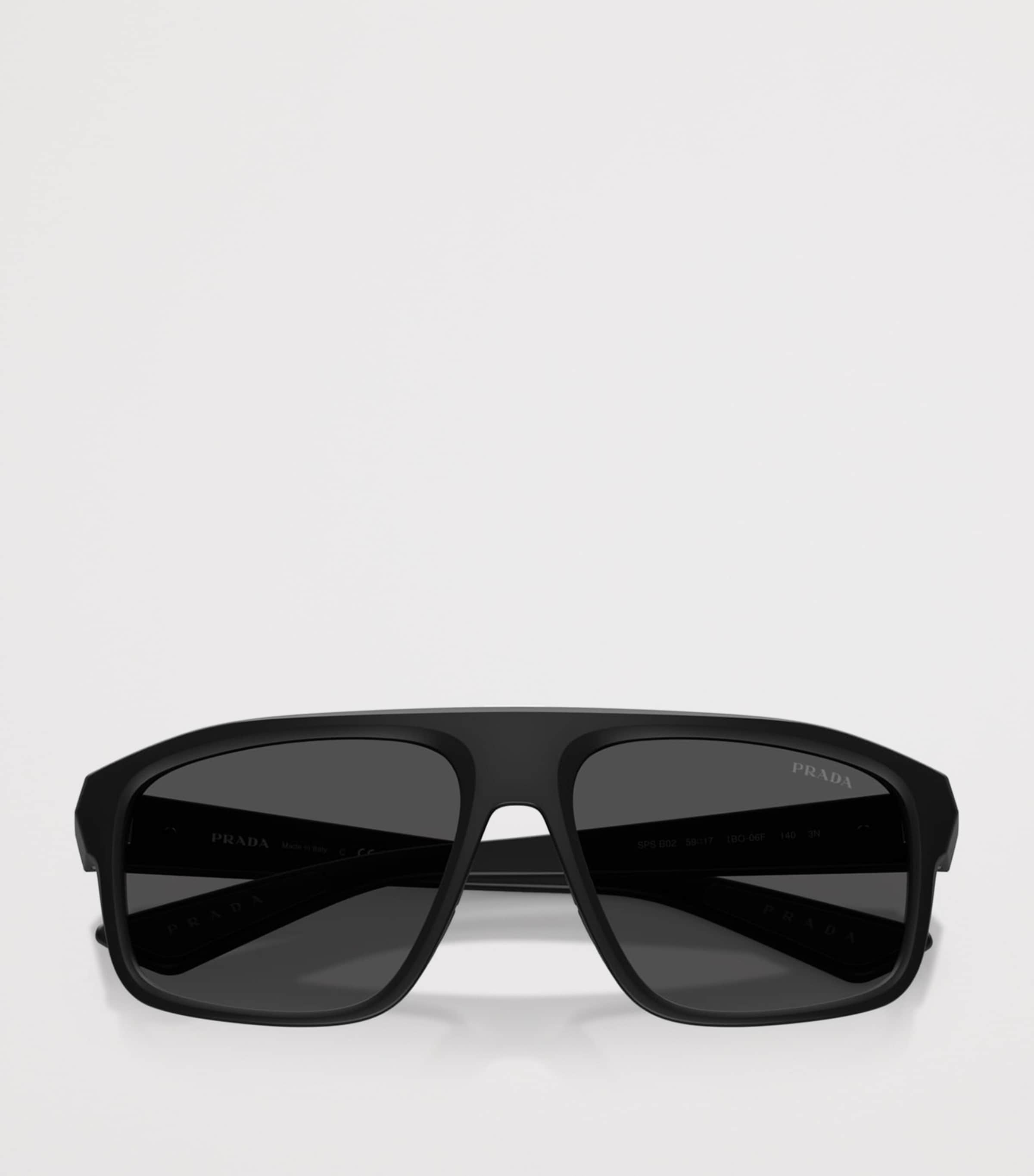 Prada Linea Rossa Irregular Sunglasses Black Image 5