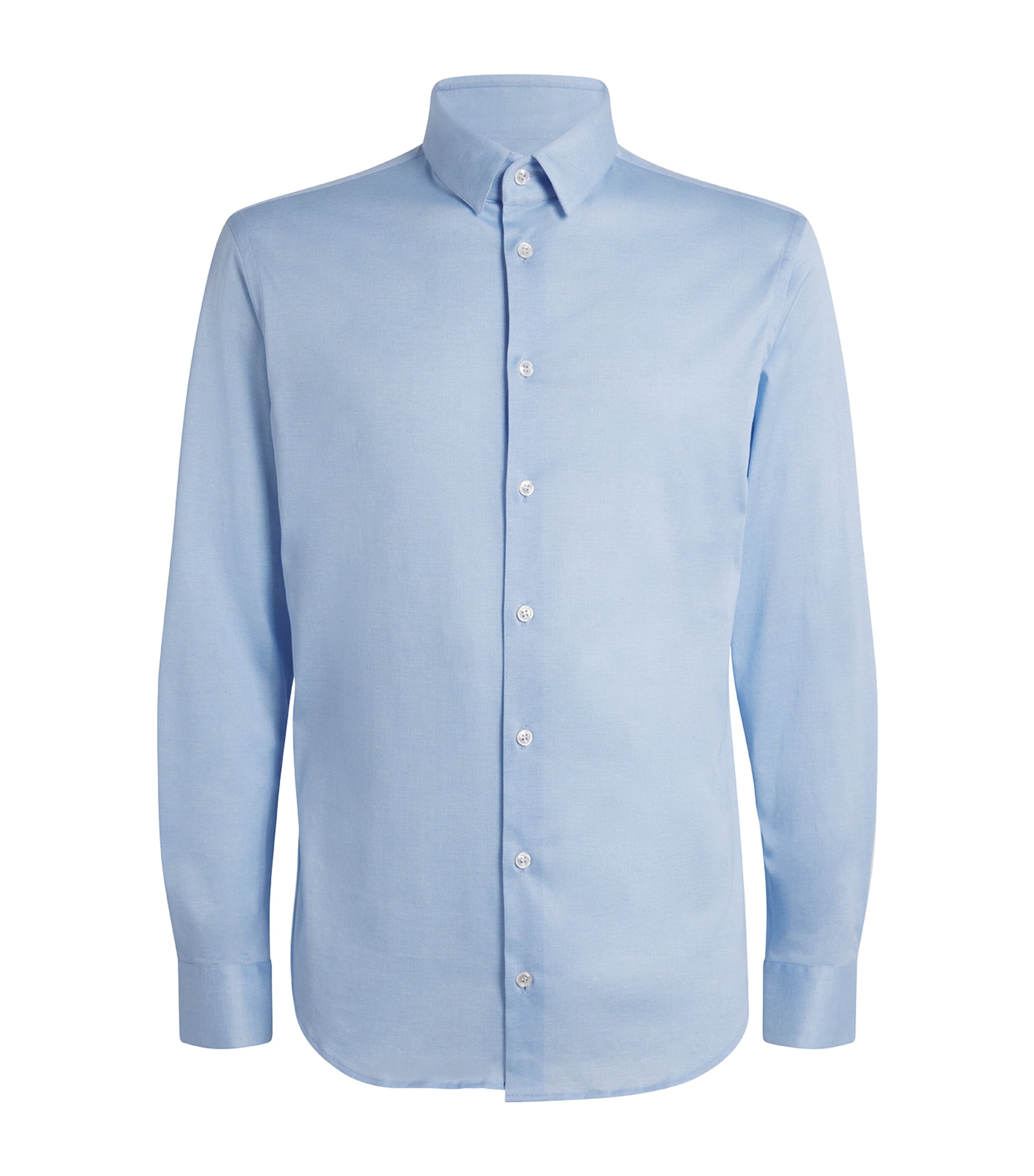 Giorgio Armani Cotton Long-Sleeve Shirt | Men Clothing | Shirts | Casual Shirts | Designers | Giorgio Armani