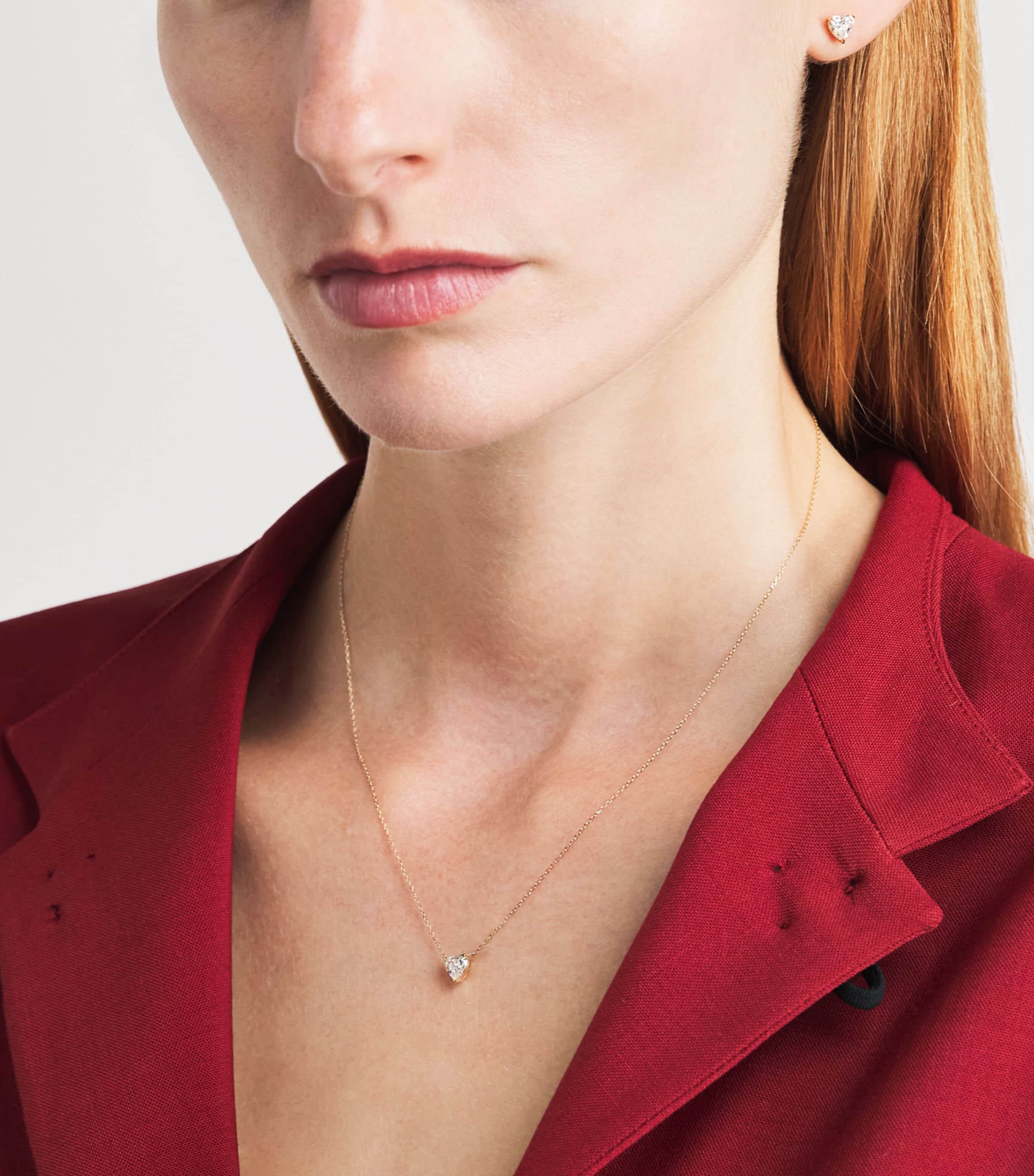 Persée Yellow Gold and Heart Diamond Necklace Yellow Gold Image 2