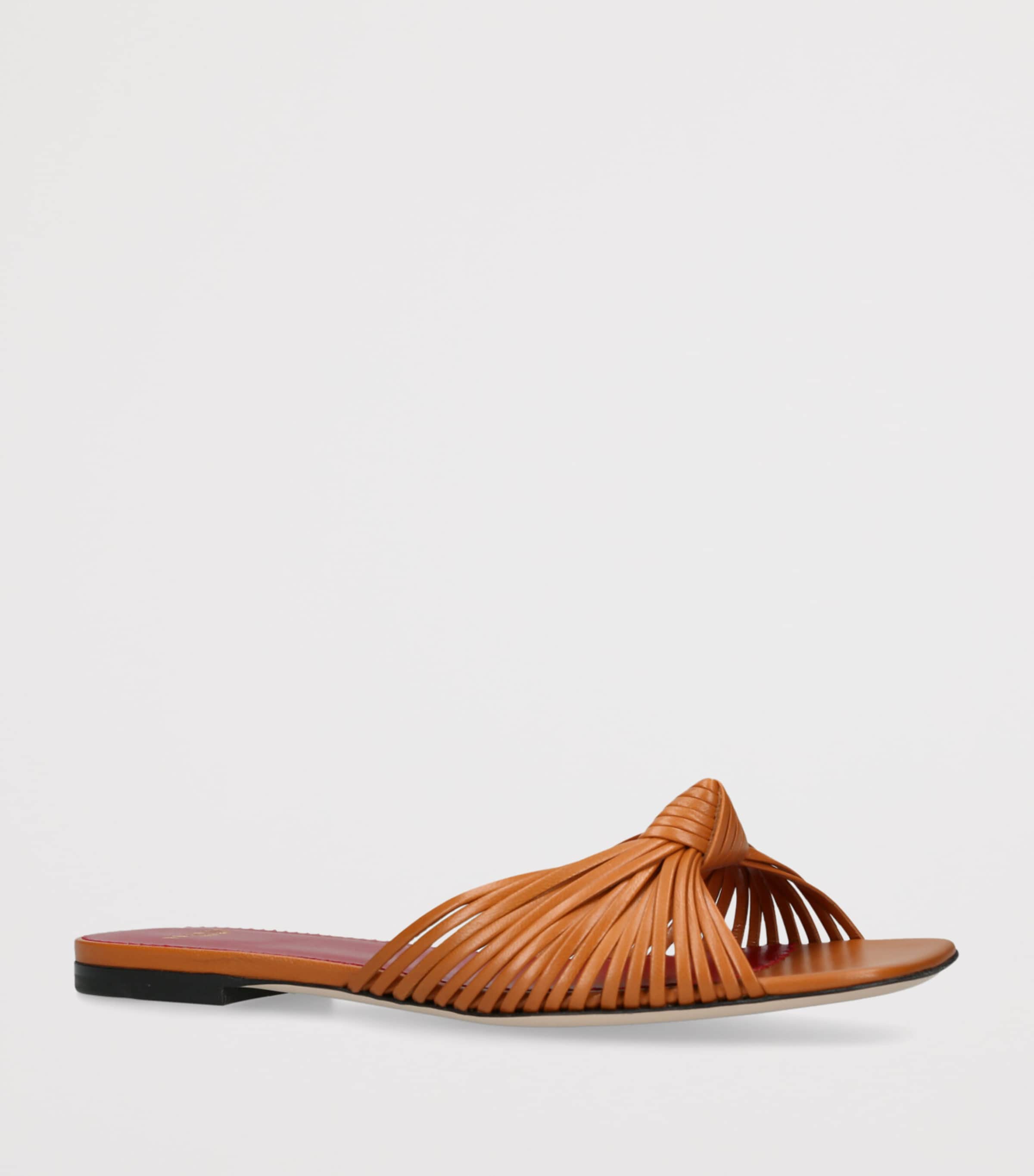 Valentino Garavani Leather Annet Sandals Rust Image 3
