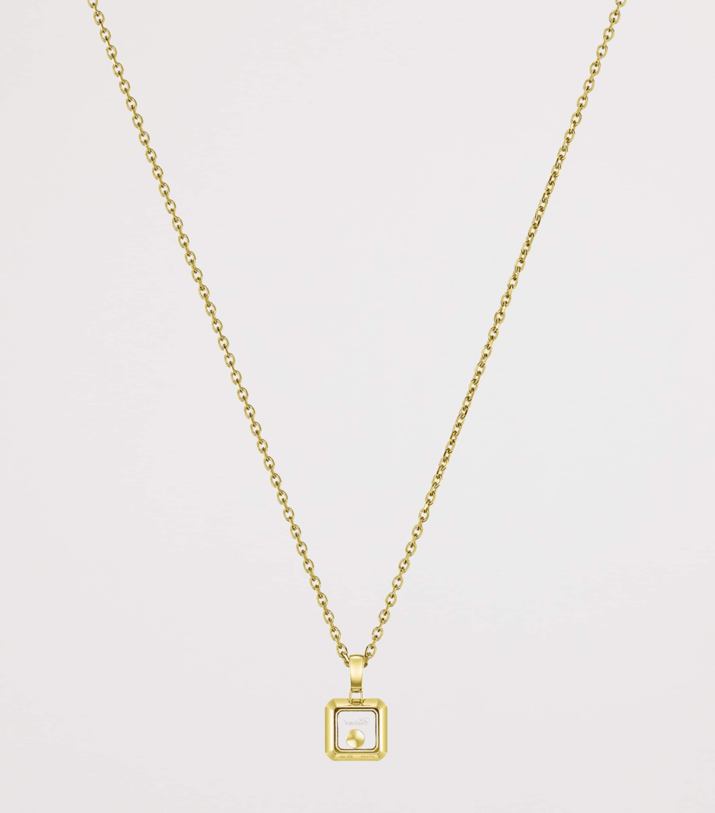 Yellow Gold and Diamond Happy Diamonds Icons Necklace 18K YELLOW GOLD Image 4