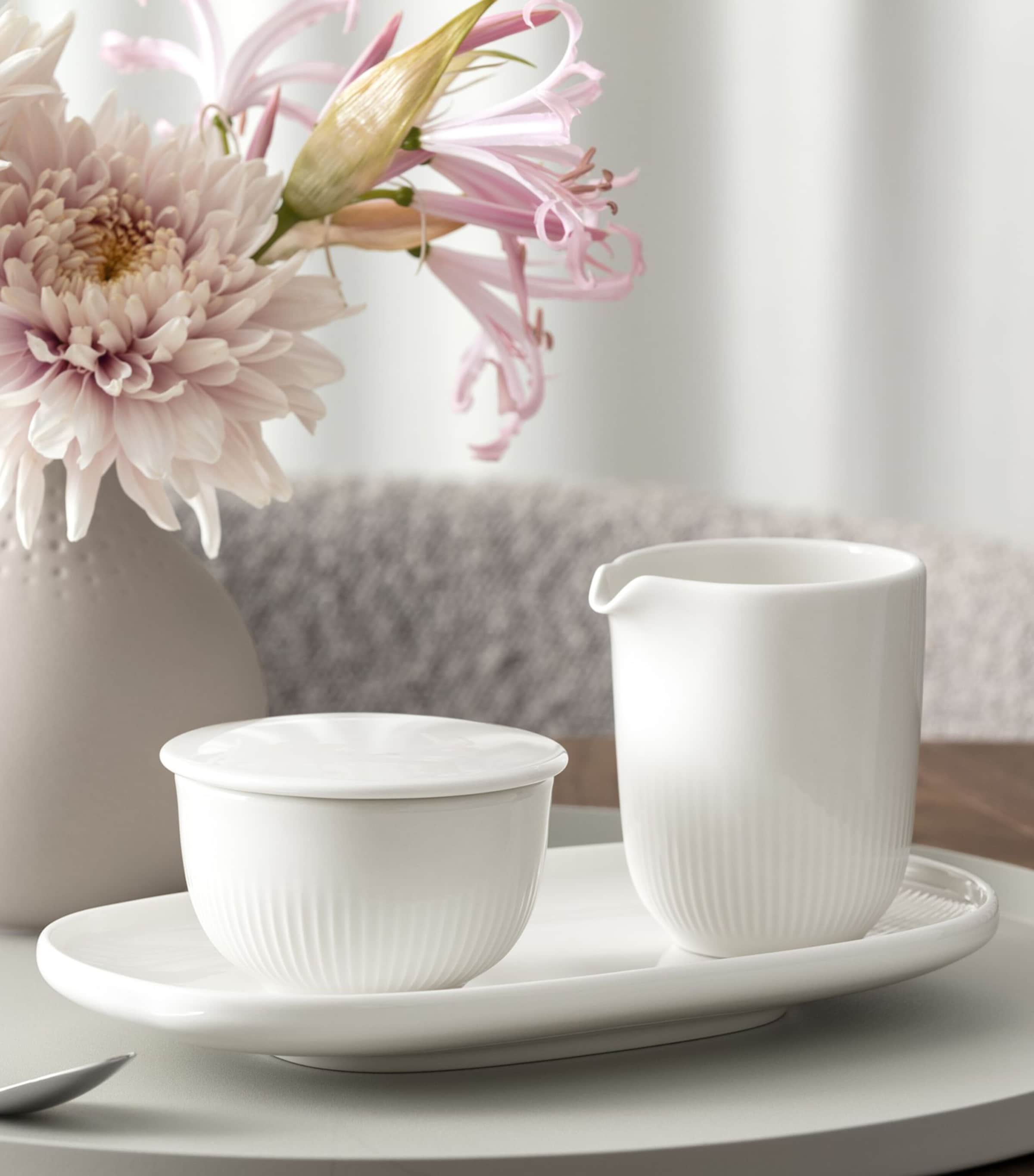 Porcelain Afina Cream Jug (170ml) WHITE Image 4