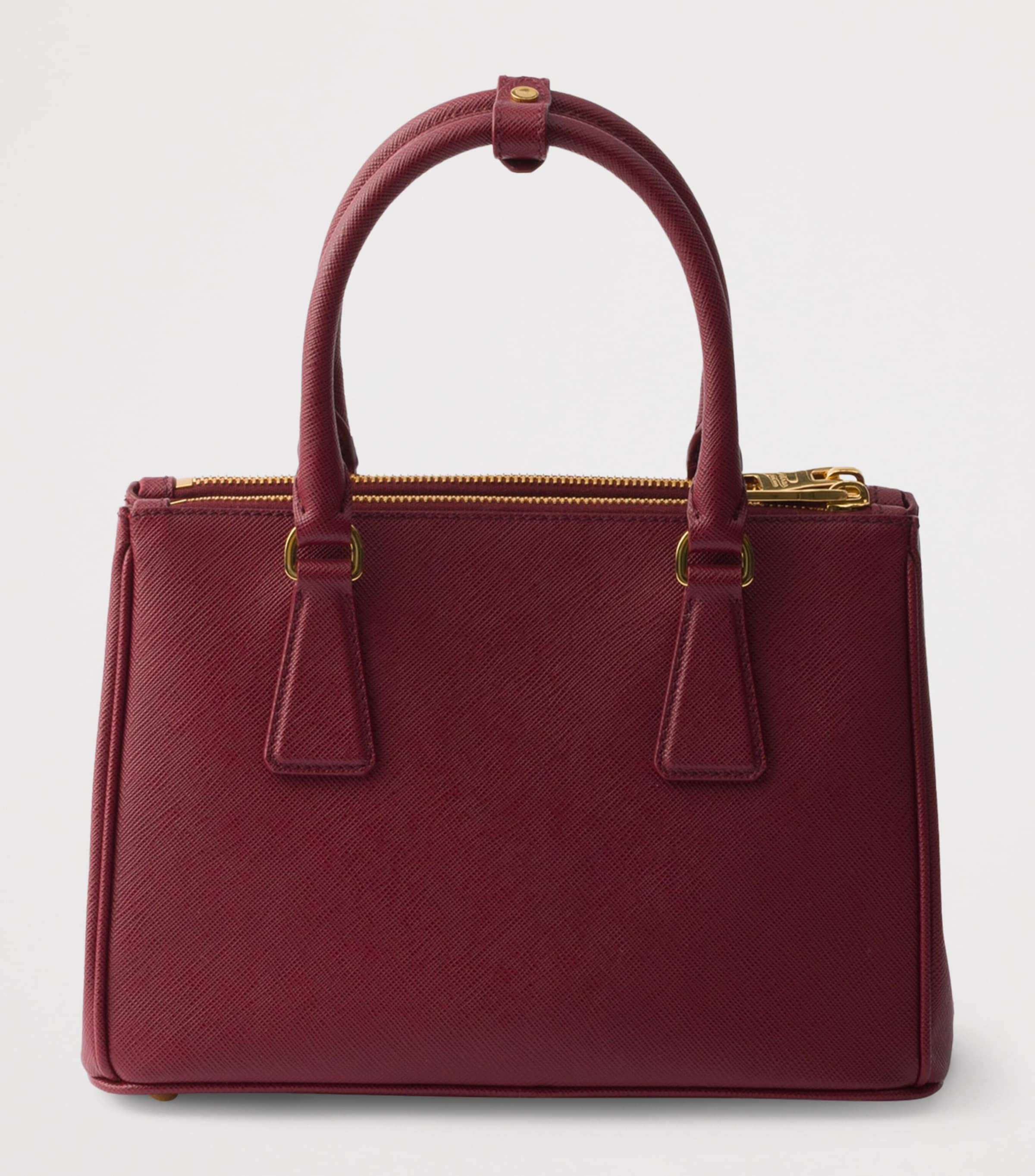 Prada Small Saffiano Leather Galleria Top-Handle Bag Red Image 6