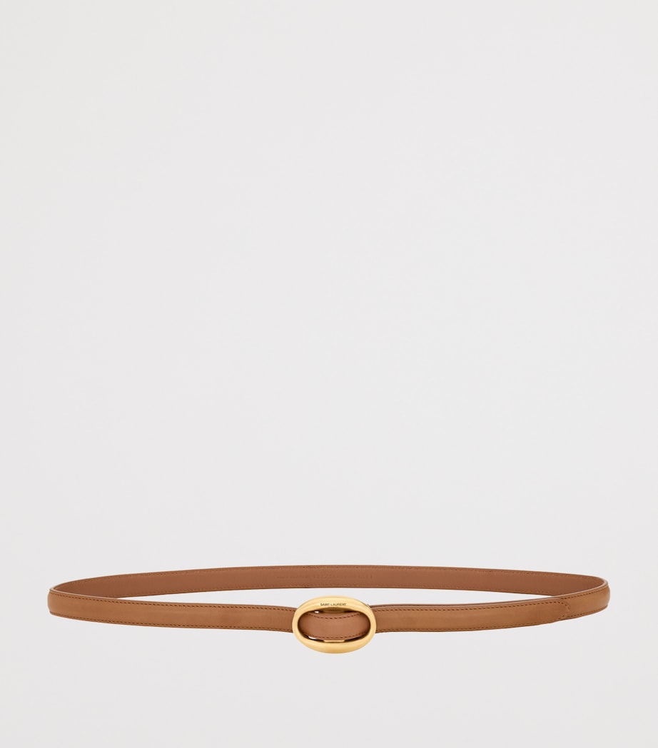 Leather Oval Buckle Belt 6309 Image 2