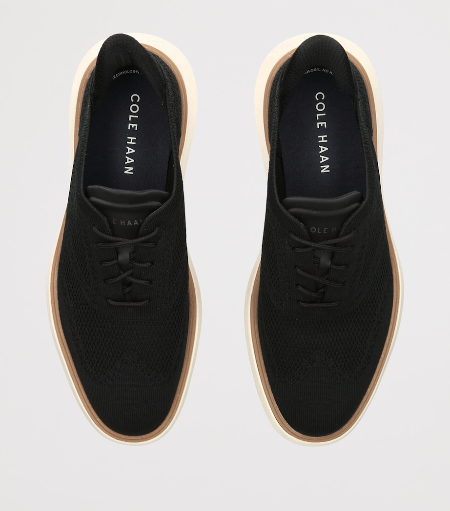 Cole Haan Mens Grand Phaze Stitchlite Quick-On Oxford Sneakers Blk/white Image 3