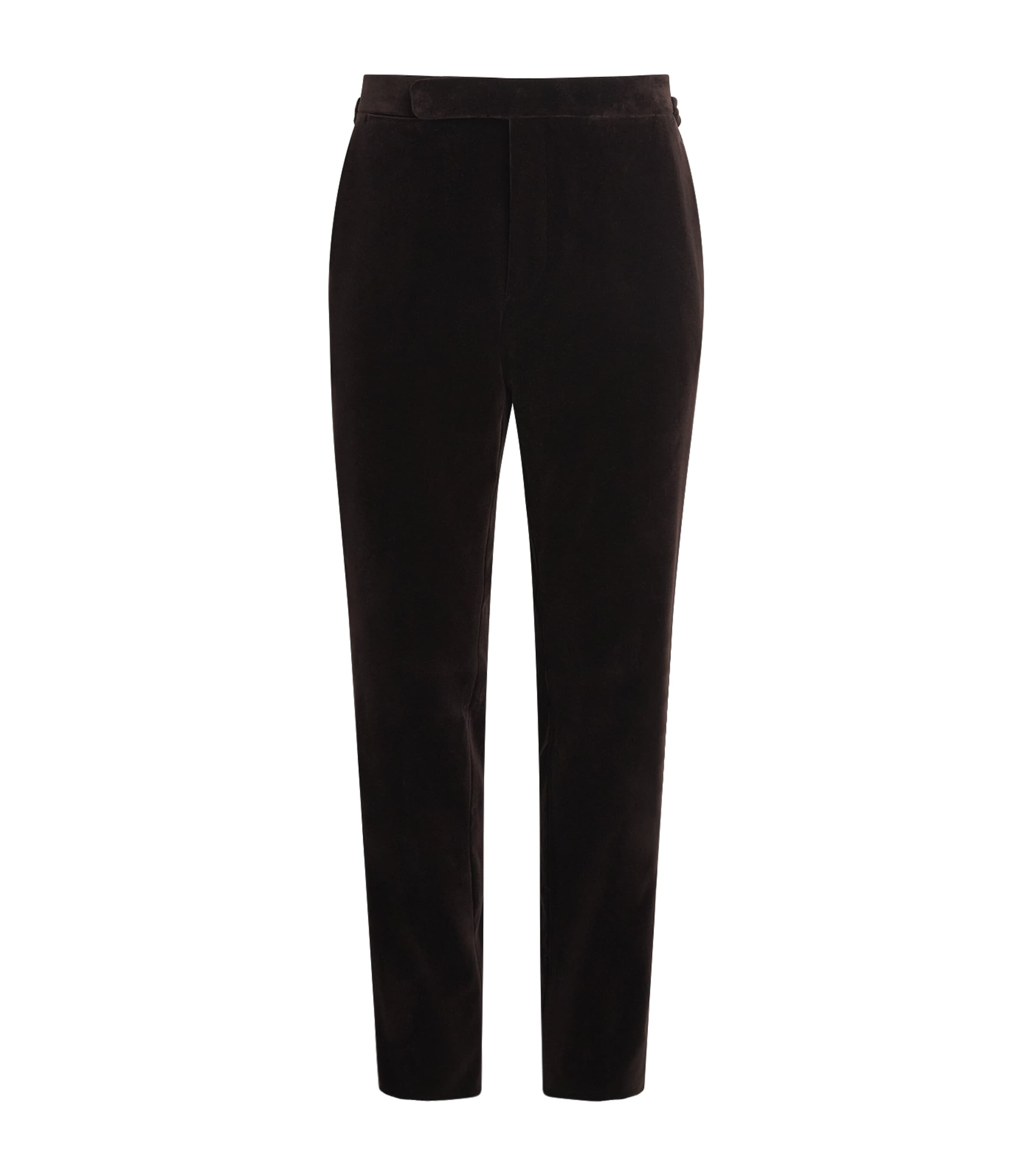 Velvet Gregory Tailored Trousers DARK LUGGAGE BROWN Image 1