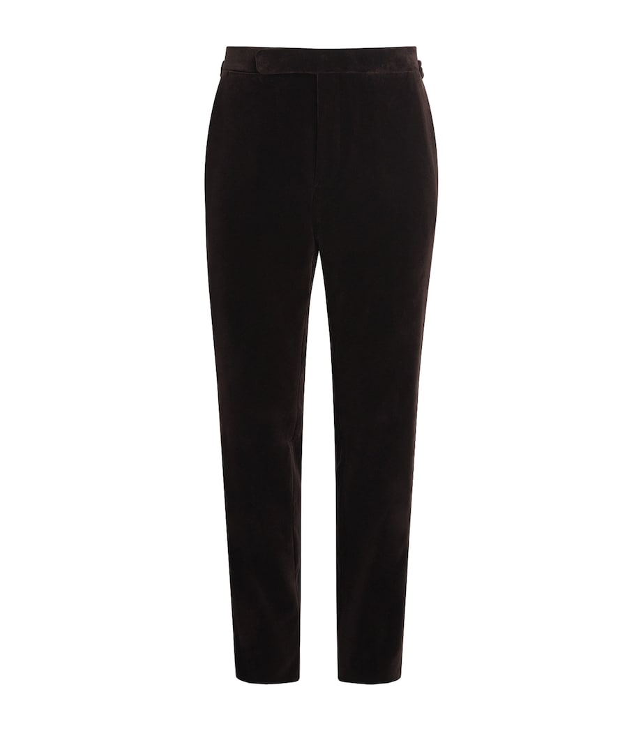 Velvet Gregory Tailored Trousers DARK LUGGAGE BROWN Image 1